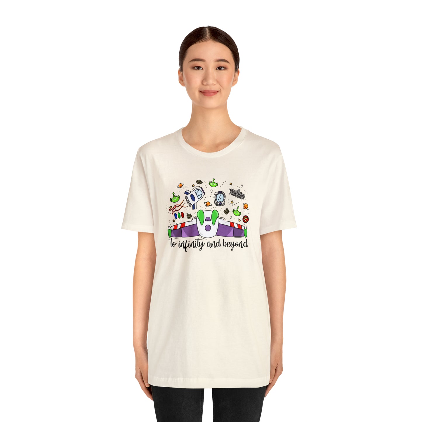 Adult Space Ranger Doodle Tee - Bella + Canvas