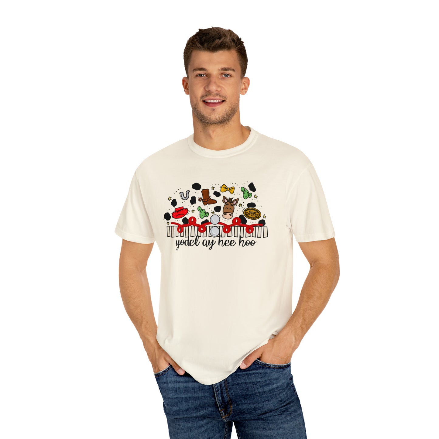 Adult Cowgirl Doodle Tee - Comfort Colors