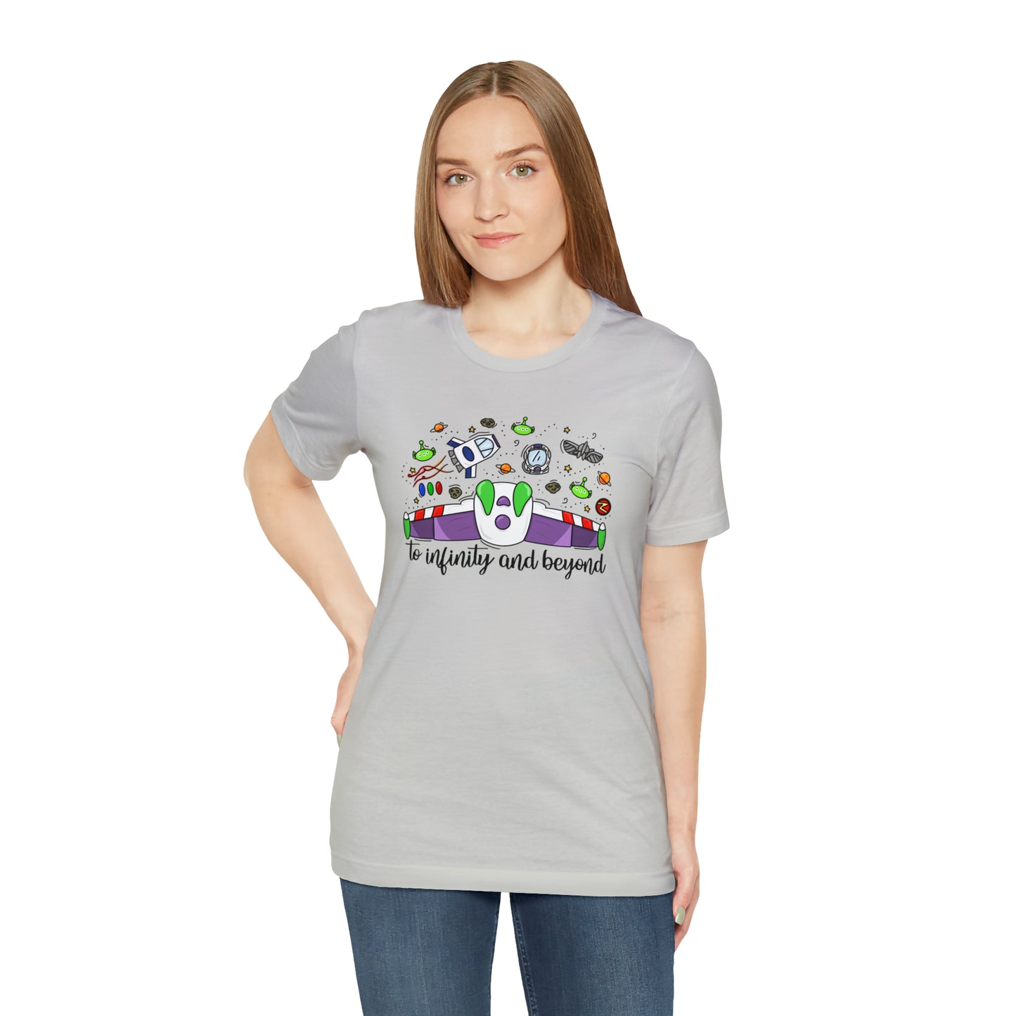 Adult Space Ranger Doodle Tee - Bella + Canvas
