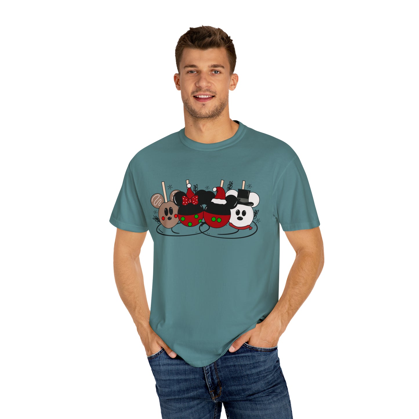 Adult Christmas Apples Tee - Comfort Colors
