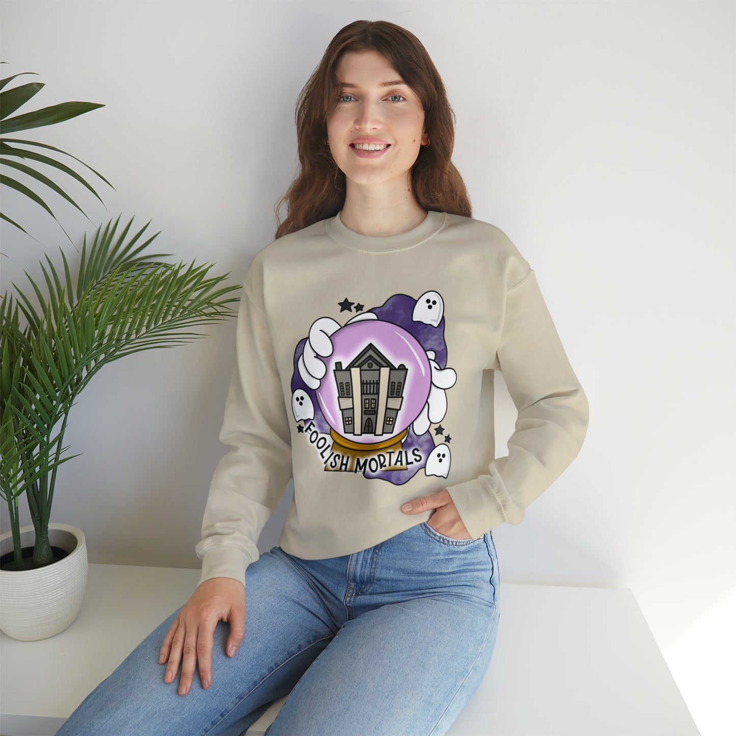 Adult Foolish Mortals Crewneck - Gildan