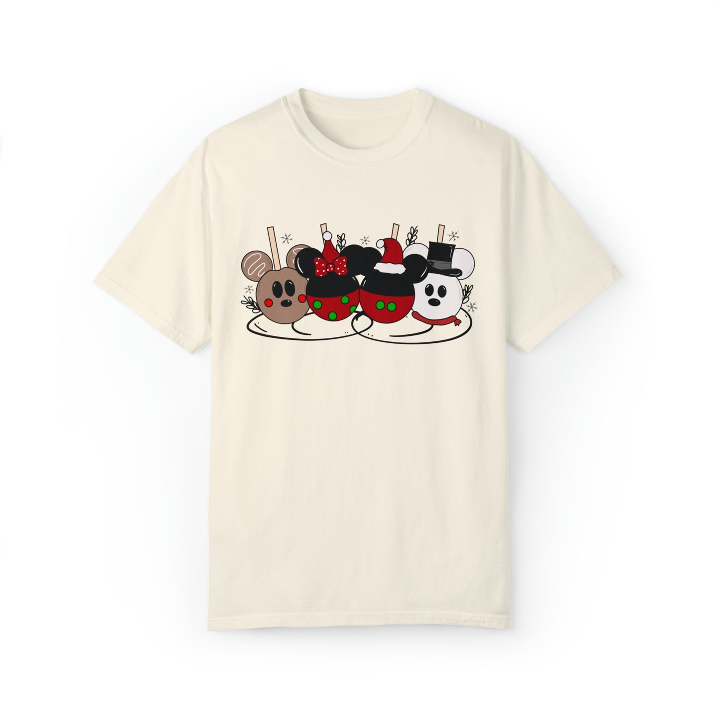 Adult Christmas Apples Tee - Comfort Colors