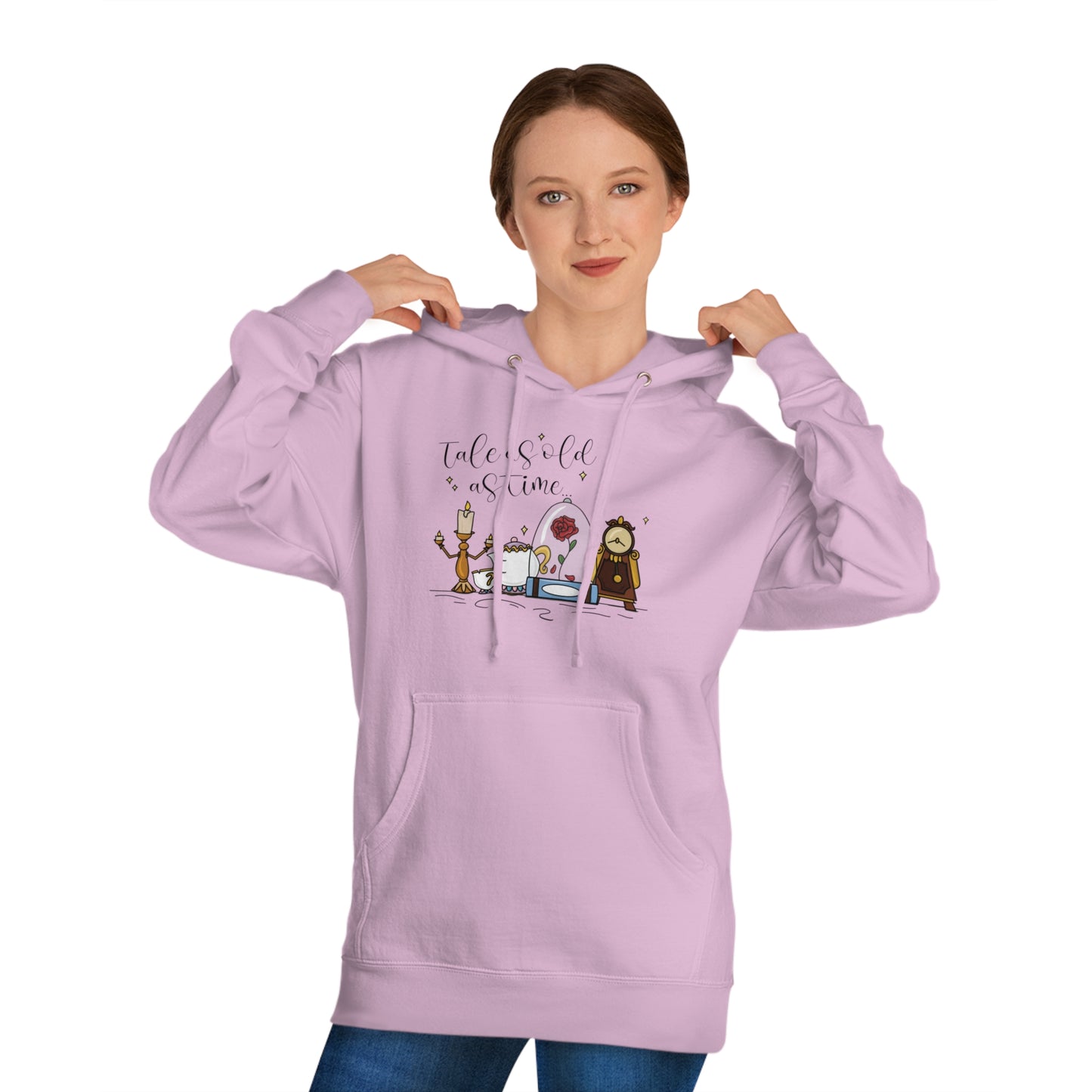 Adult Tale as old as Time - Hooded Sweatshirt