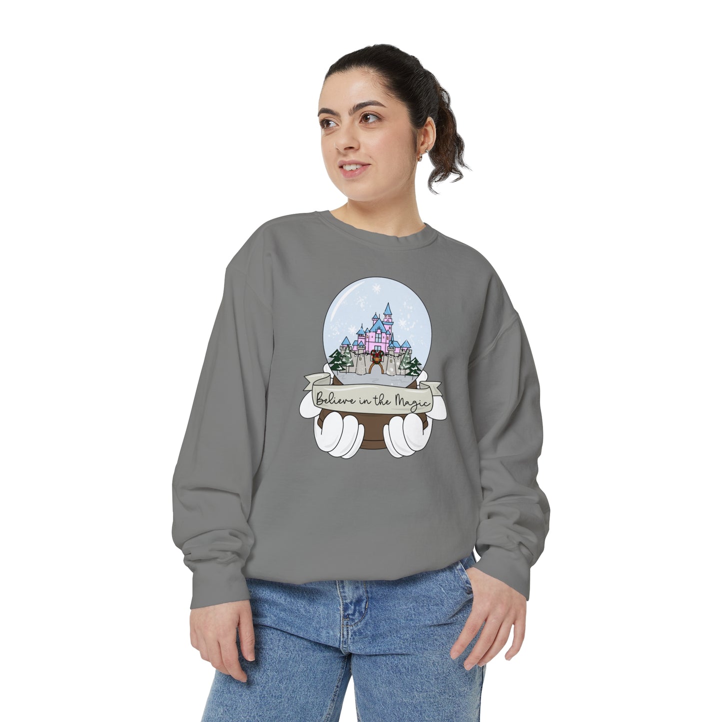 Adult DL Snow Globe Crewneck - Comfort Colors