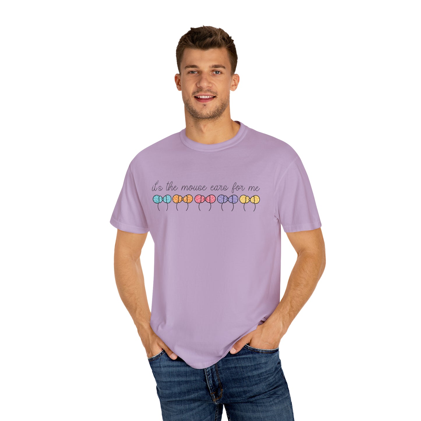 Adult Mouse Ears DL/MK Version Tee - Comfort Colors