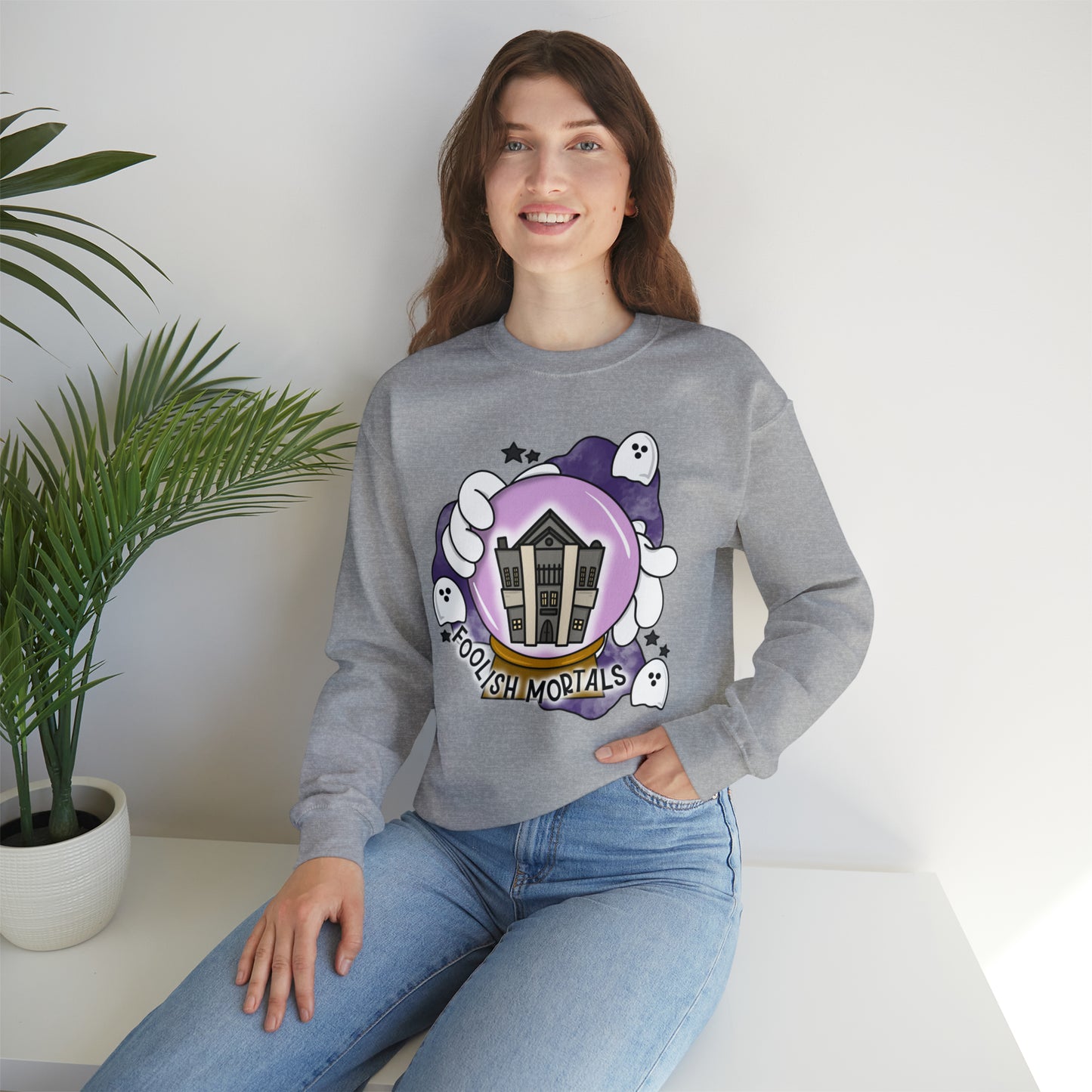 Adult Foolish Mortals Crewneck - Gildan