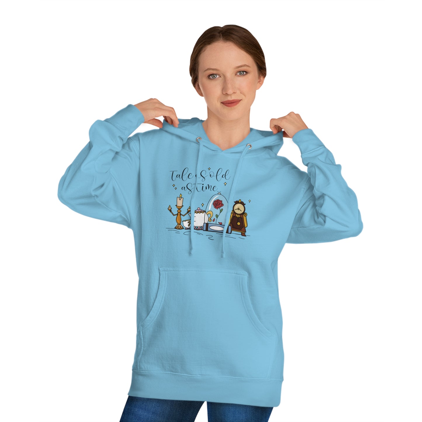 Adult Tale as old as Time - Hooded Sweatshirt