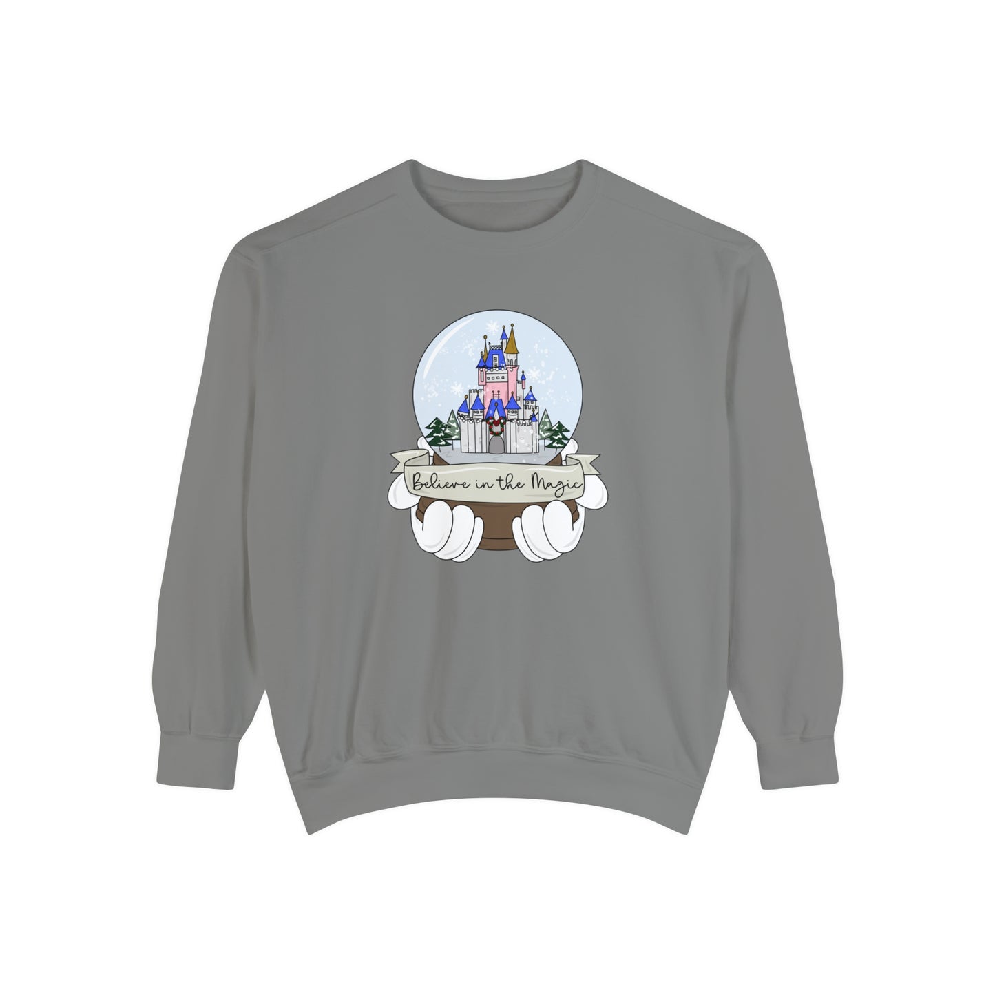 Adult WDW Snow Globe Crewneck - Comfort Colors