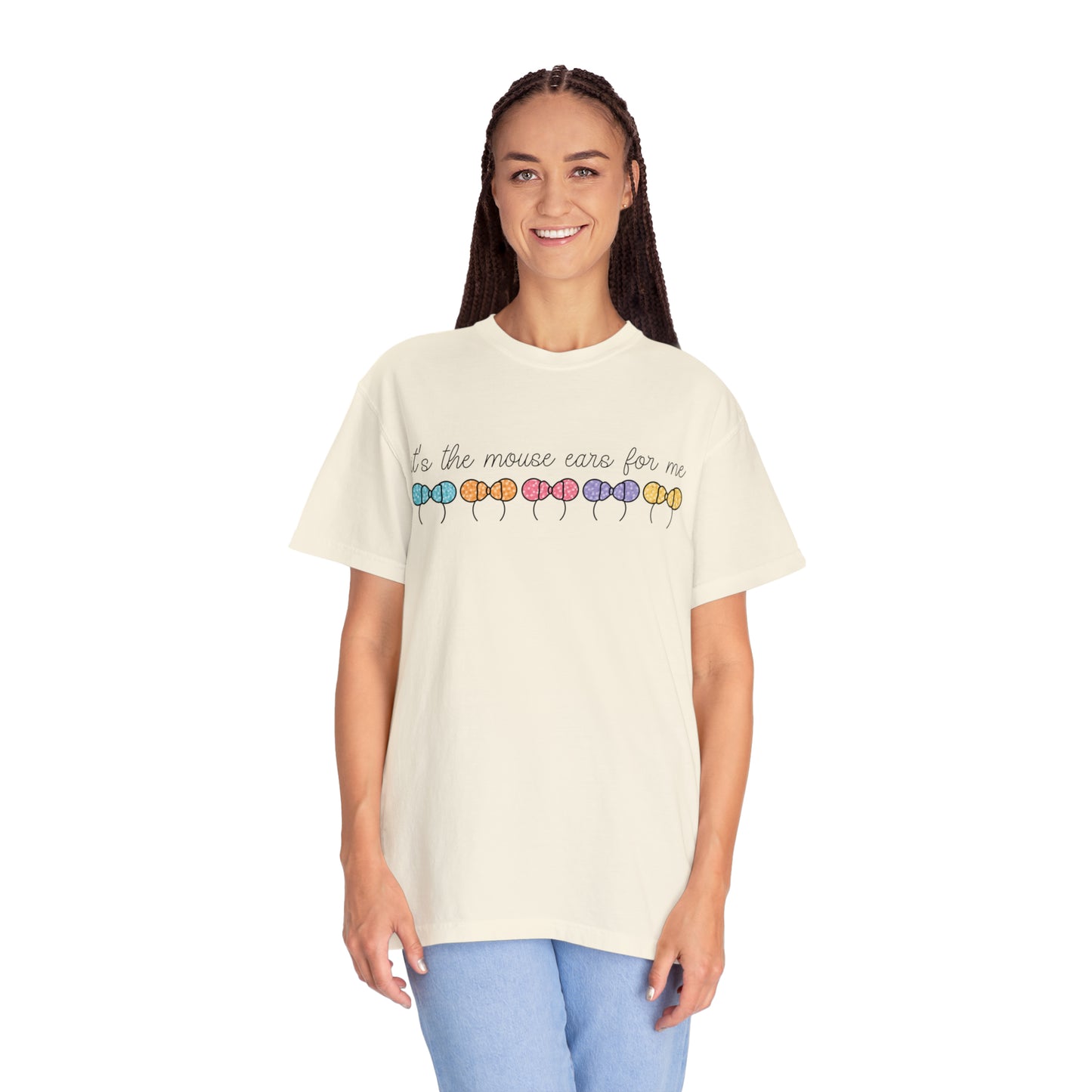 Adult Mouse Ears DL/MK Version Tee - Comfort Colors