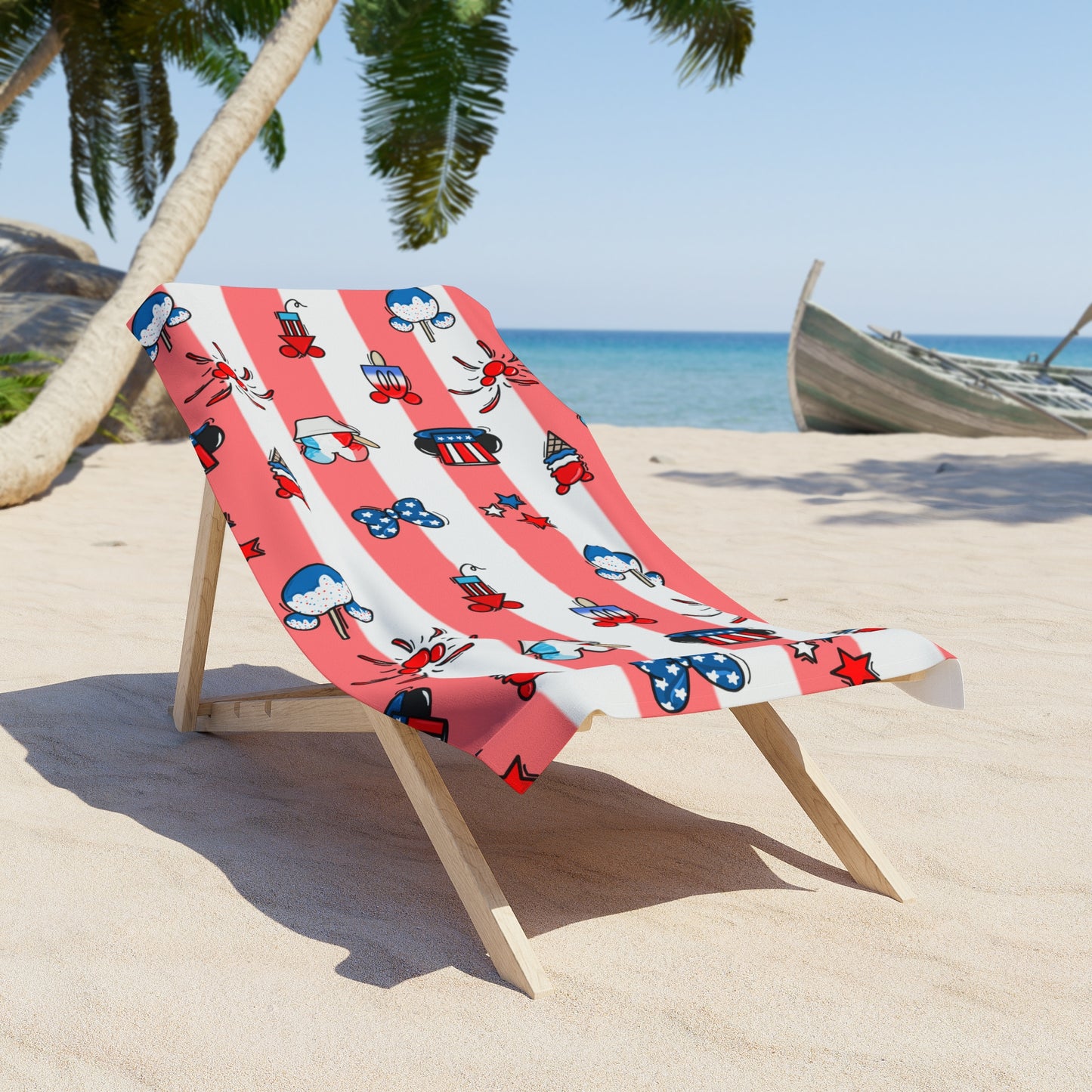 Party in the USA Beach Towel - Red