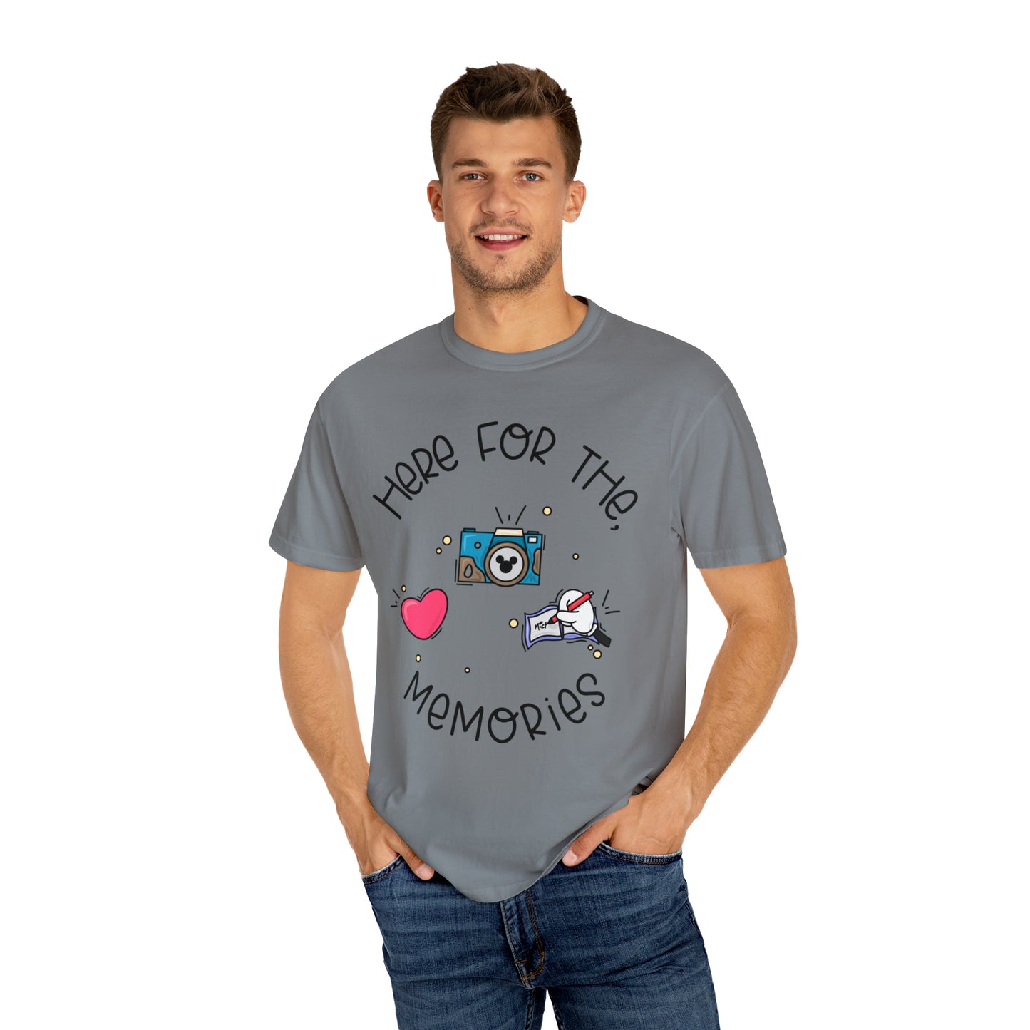 Adult Here for the Memories Tee - Comfort Colors