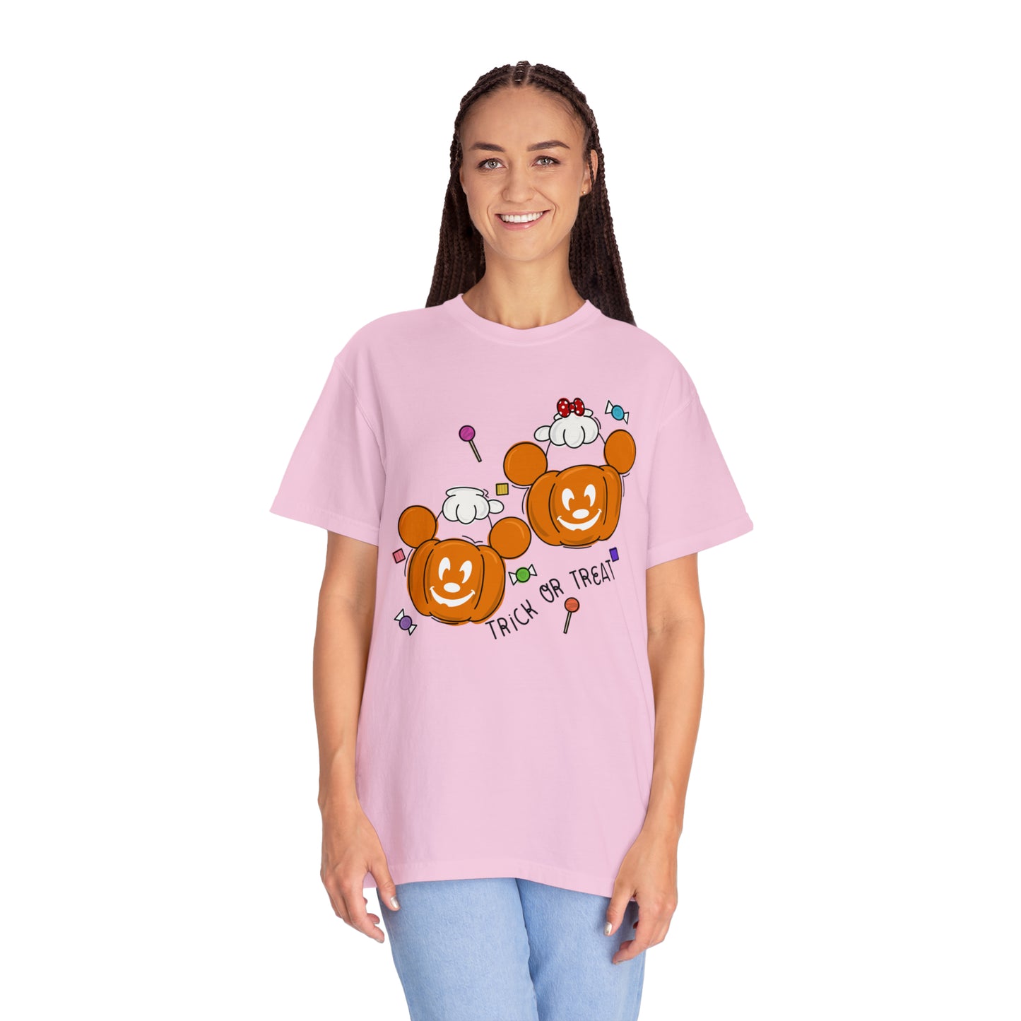 Adult Trick or Treat Tee - Comfort Colors