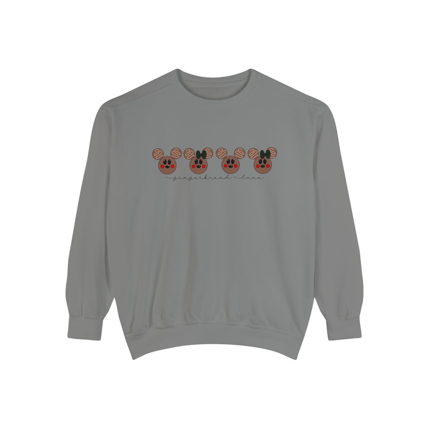 Adult Brown Gingerbread Lane Crewneck - Comfort Colors