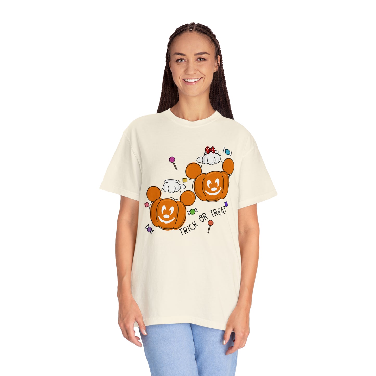 Adult Trick or Treat Tee - Comfort Colors