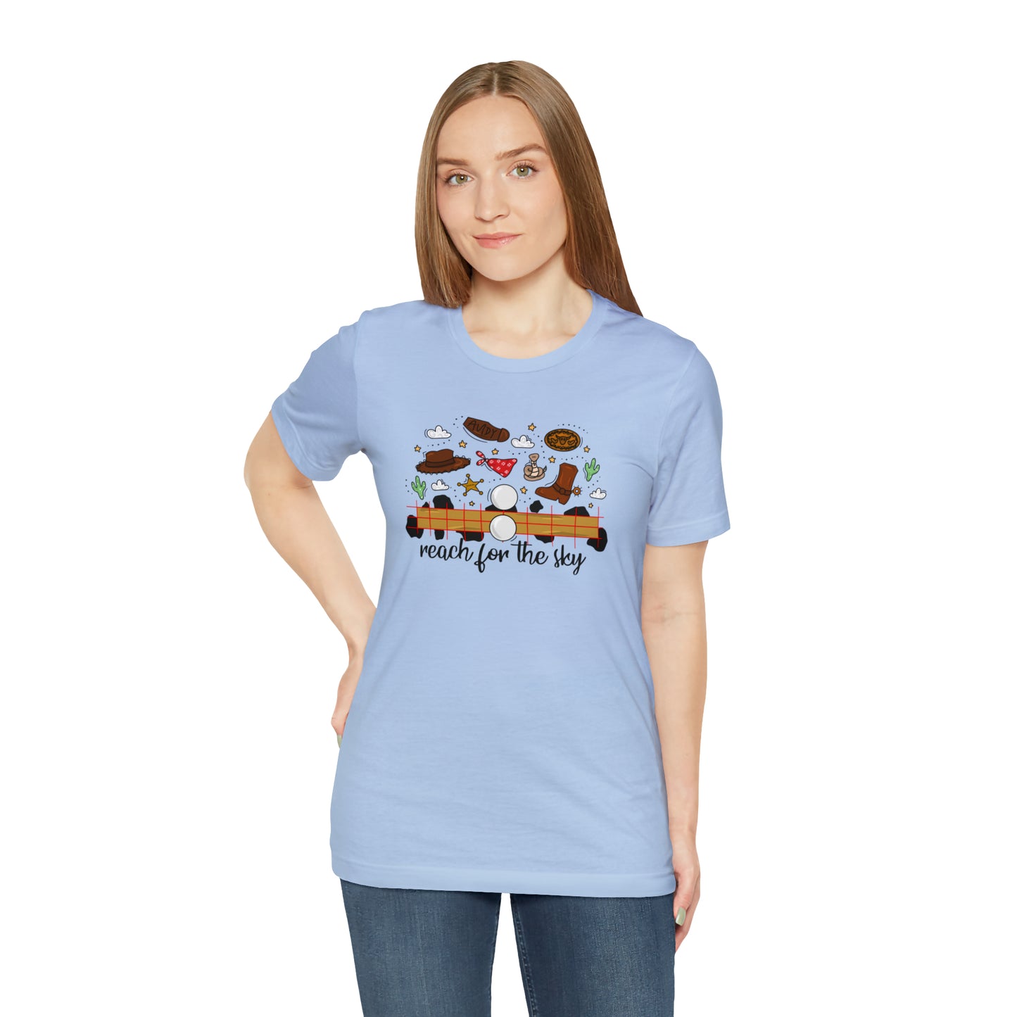 Adult Cowboy Doodle Tee - Bella + Canvas