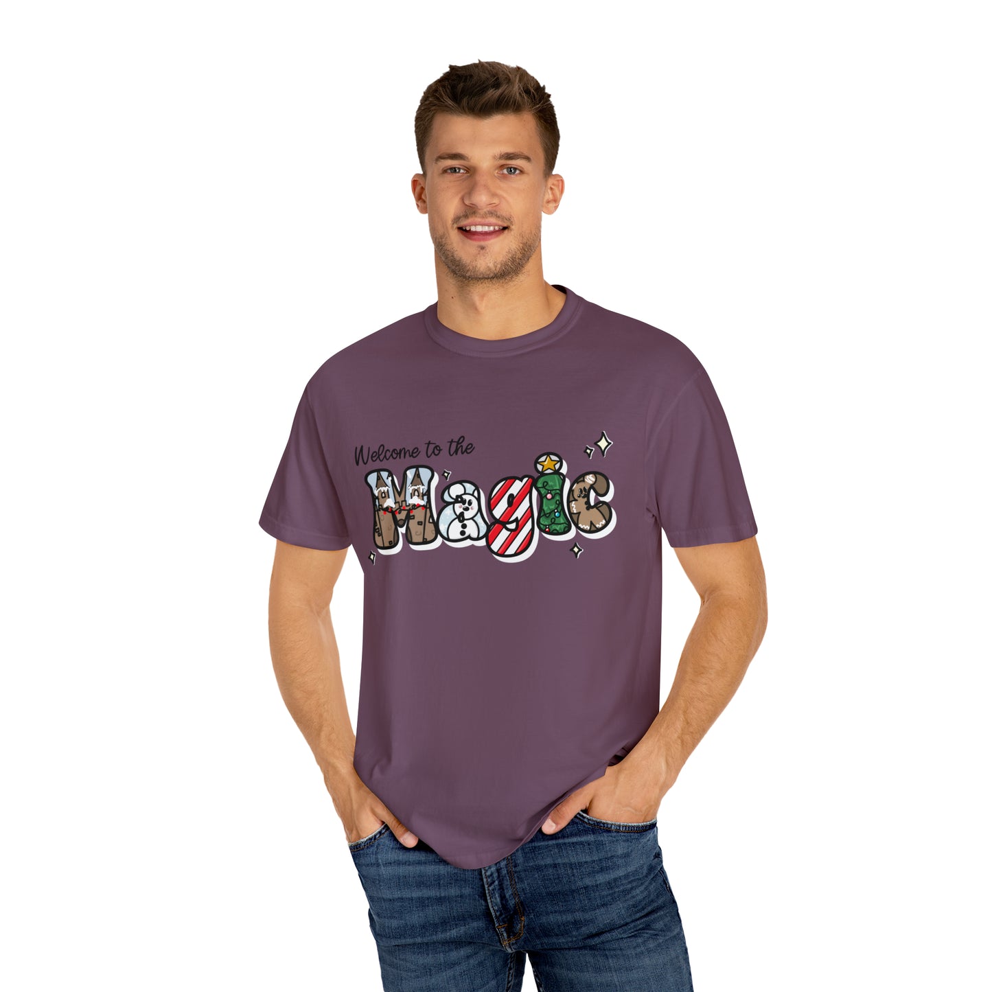Adult Welcome to the ^Christmas Magic Tee - Comfort Colors