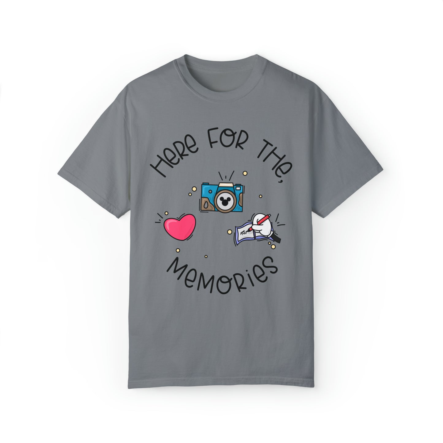 Adult Here for the Memories Tee - Comfort Colors