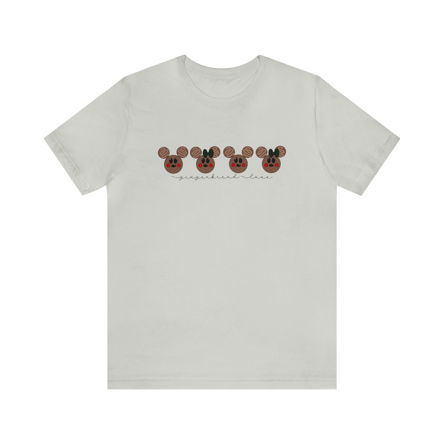 Adult Brown Gingerbread Lane Tee - Bella + Canvas