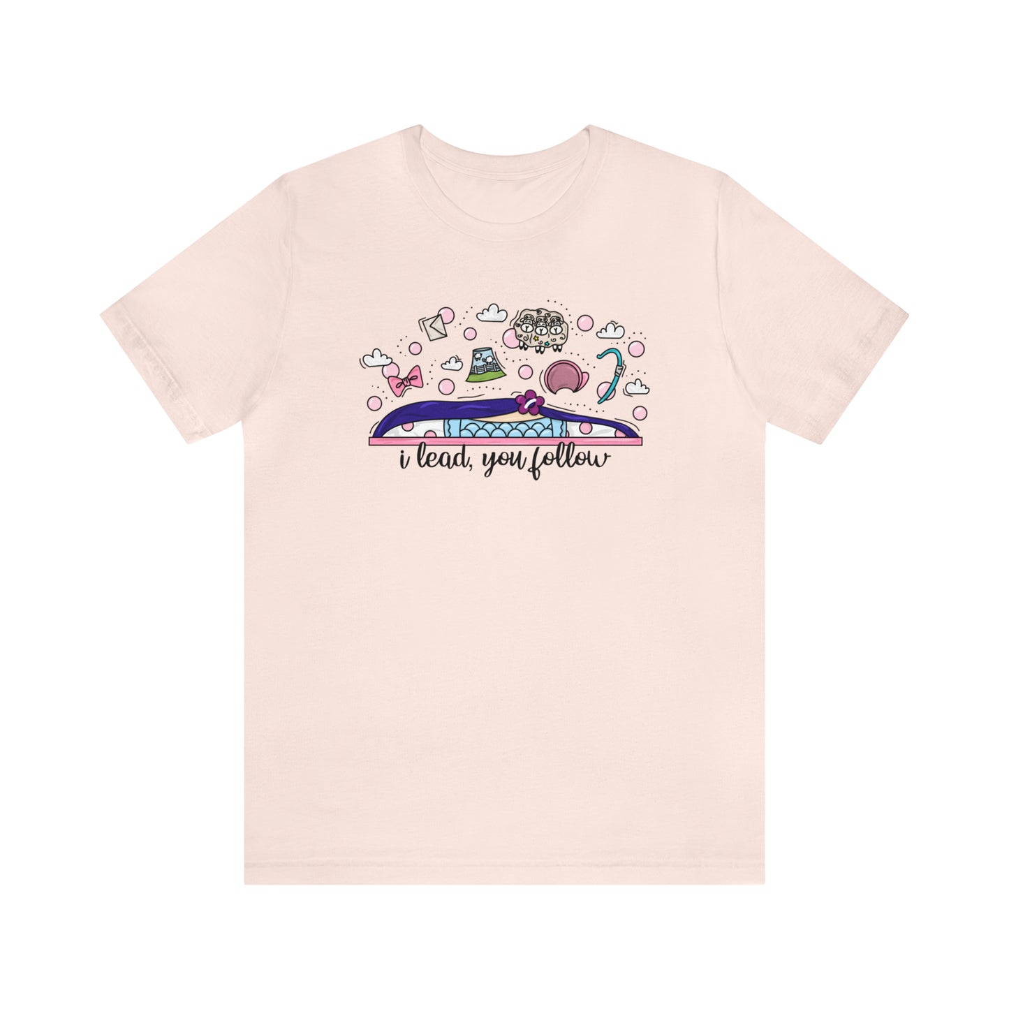 Adult Bow Peep Doodle Tee - Bella + Canvas