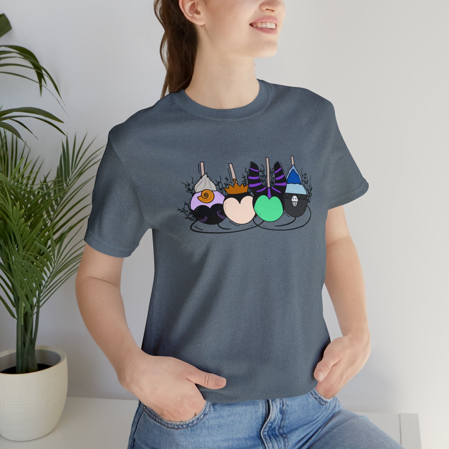 Adult Villain Apples Tee - Bella + Canvas