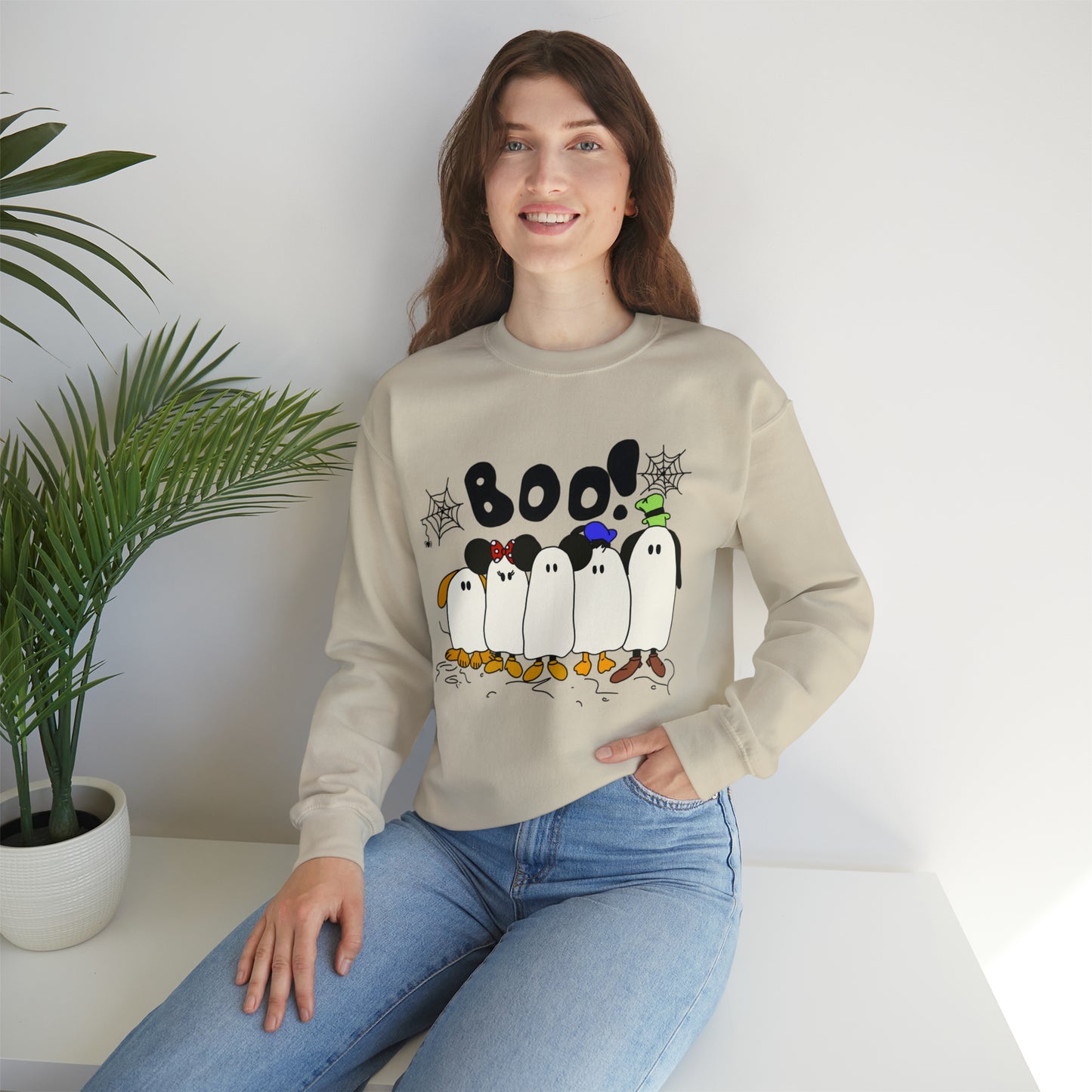 Adult Fabulous Ghosts Crewneck - Gildan