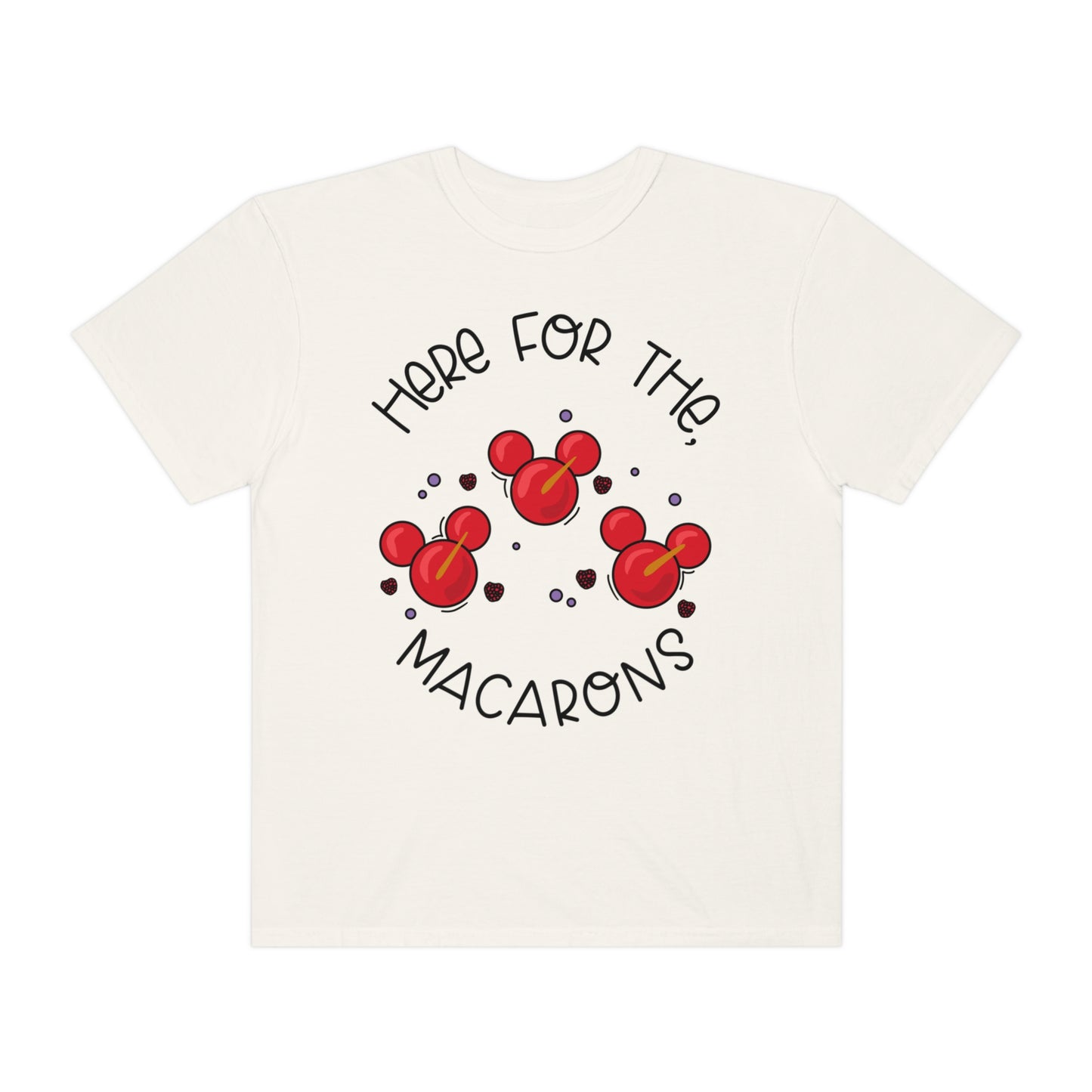 Adult Here for the Macarons Tee - Comfort Colors