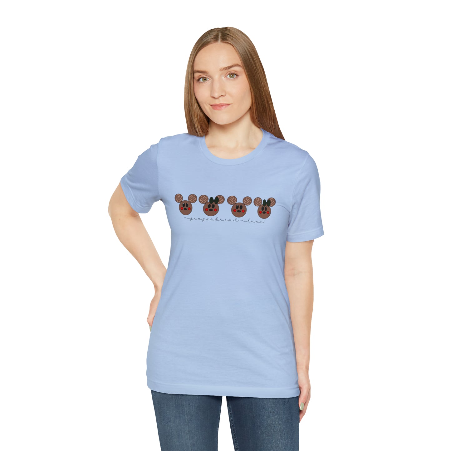 Adult Brown Gingerbread Lane Tee - Bella + Canvas