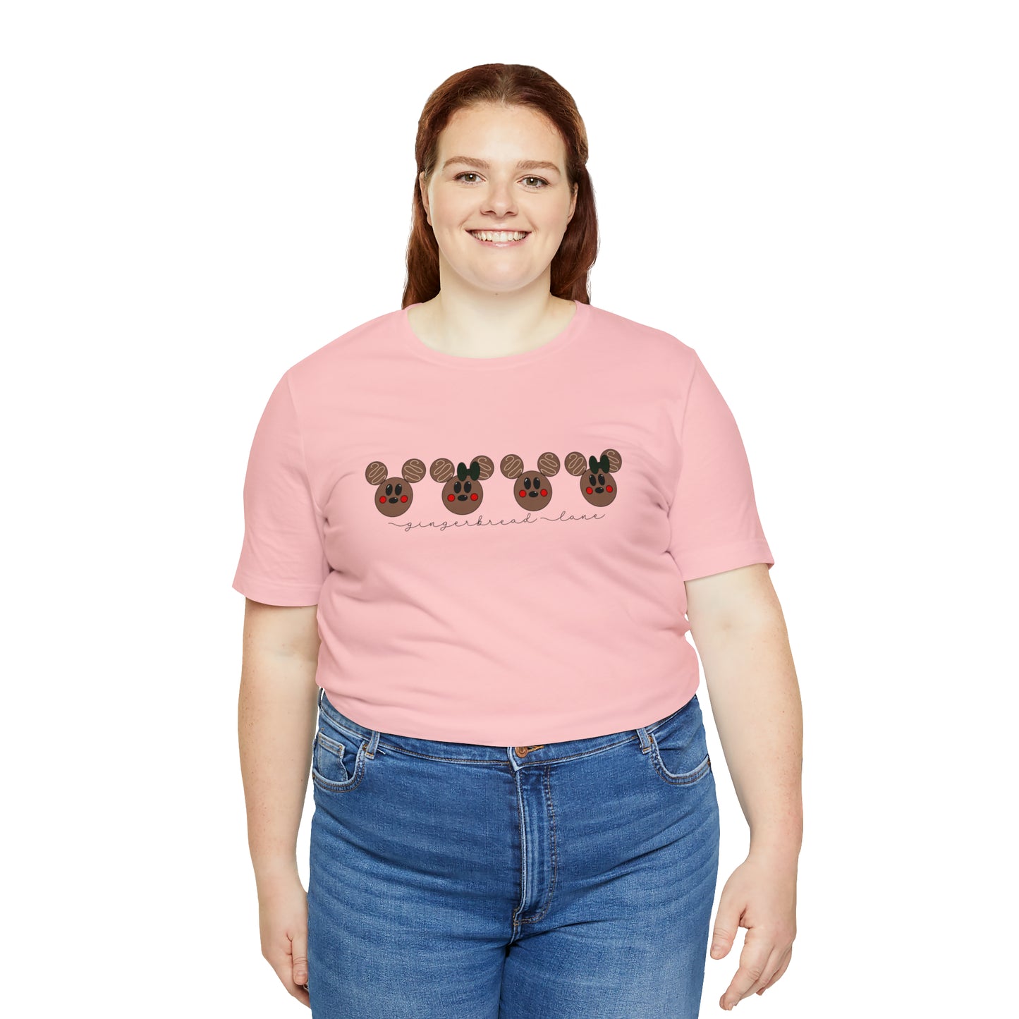 Adult Brown Gingerbread Lane Tee - Bella + Canvas