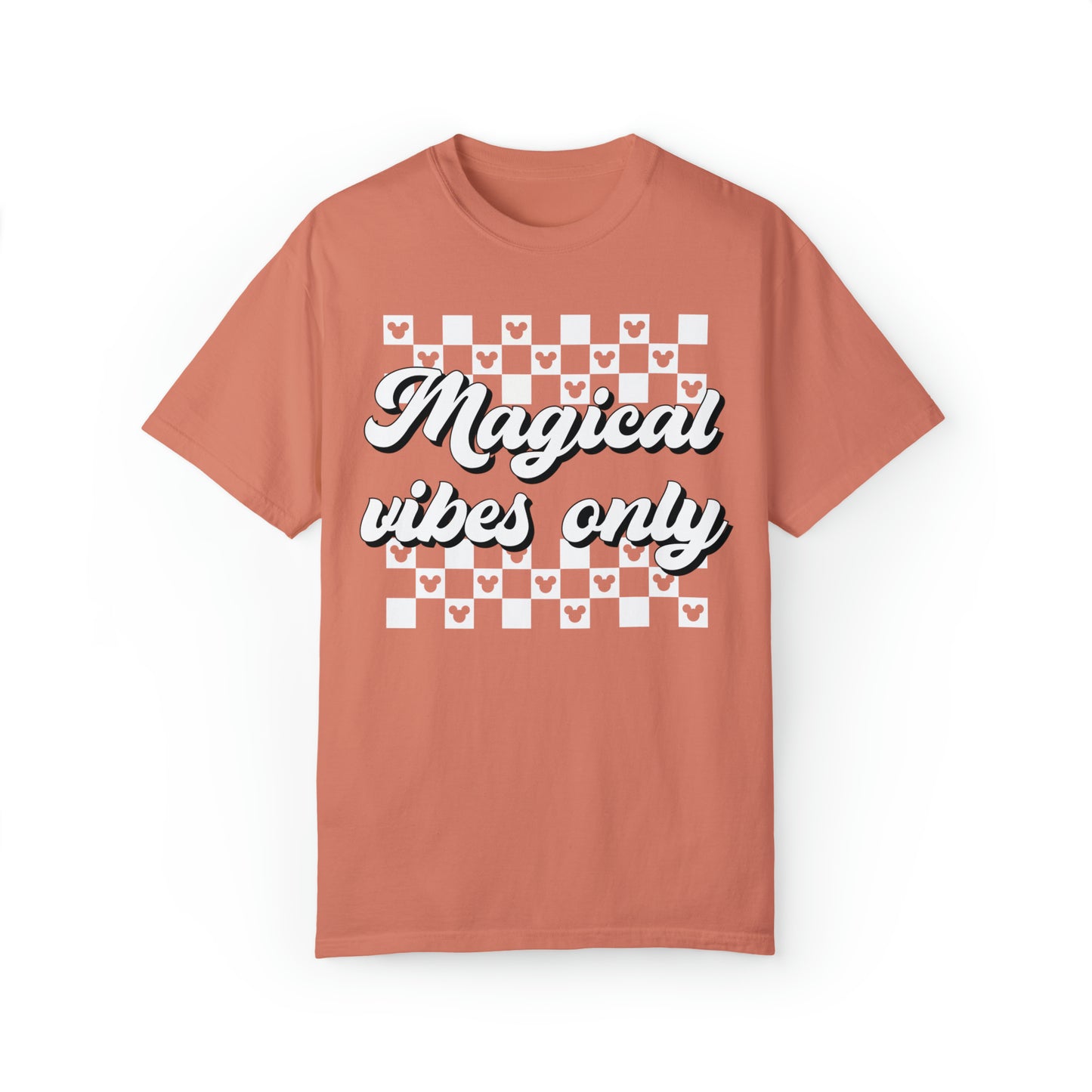 Adult Magical Vibes Only Tee - White Font - Comfort Colors