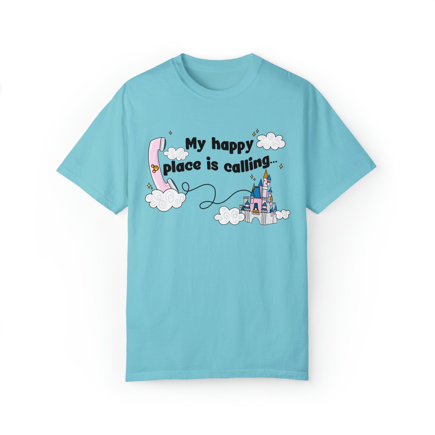 Adult Happy Place Calling, MK Tee - Comfort Colors