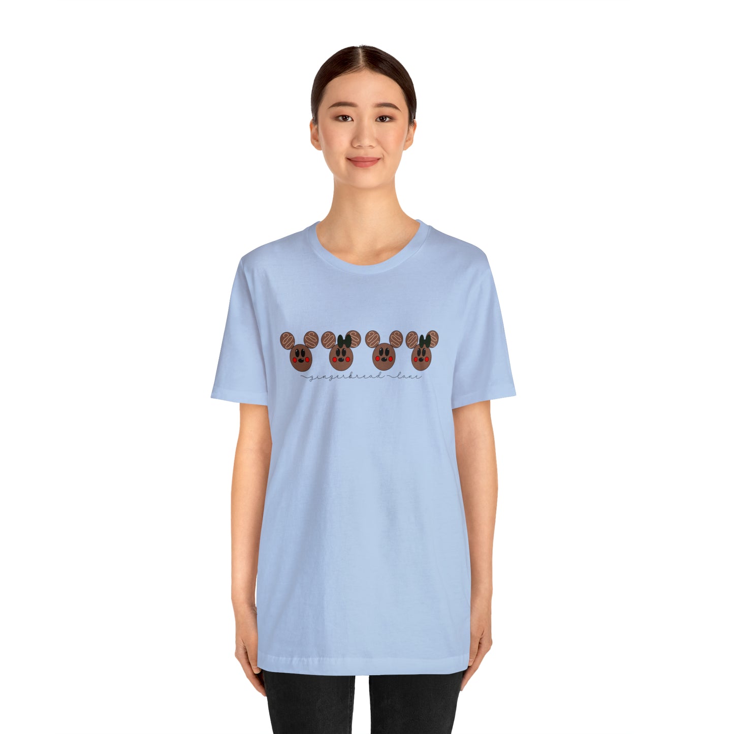Adult Brown Gingerbread Lane Tee - Bella + Canvas