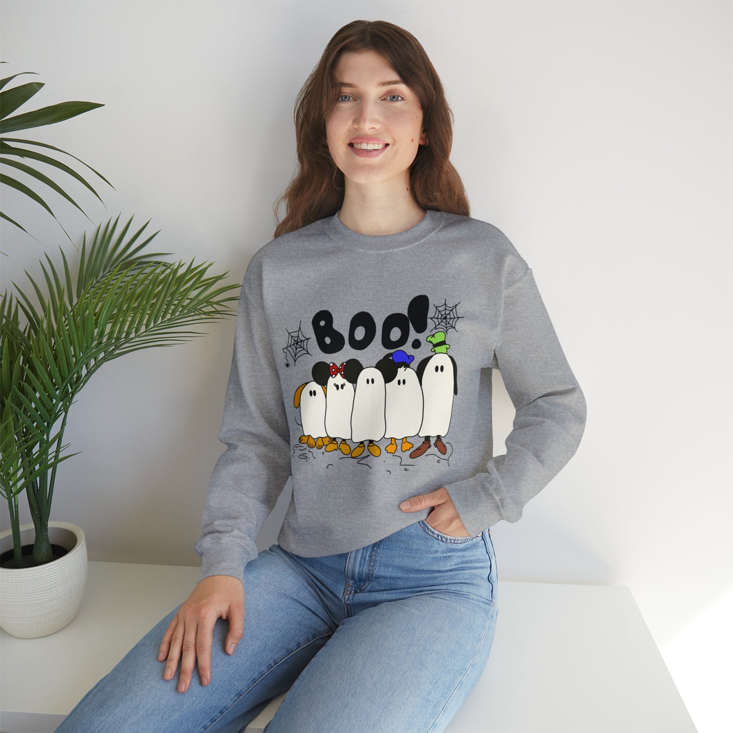 Adult Fabulous Ghosts Crewneck - Gildan