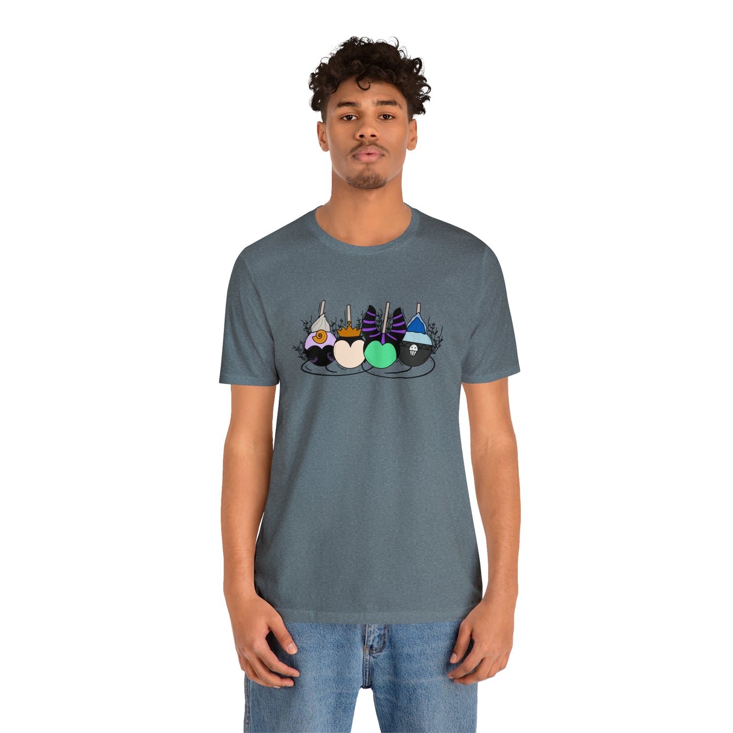 Adult Villain Apples Tee - Bella + Canvas