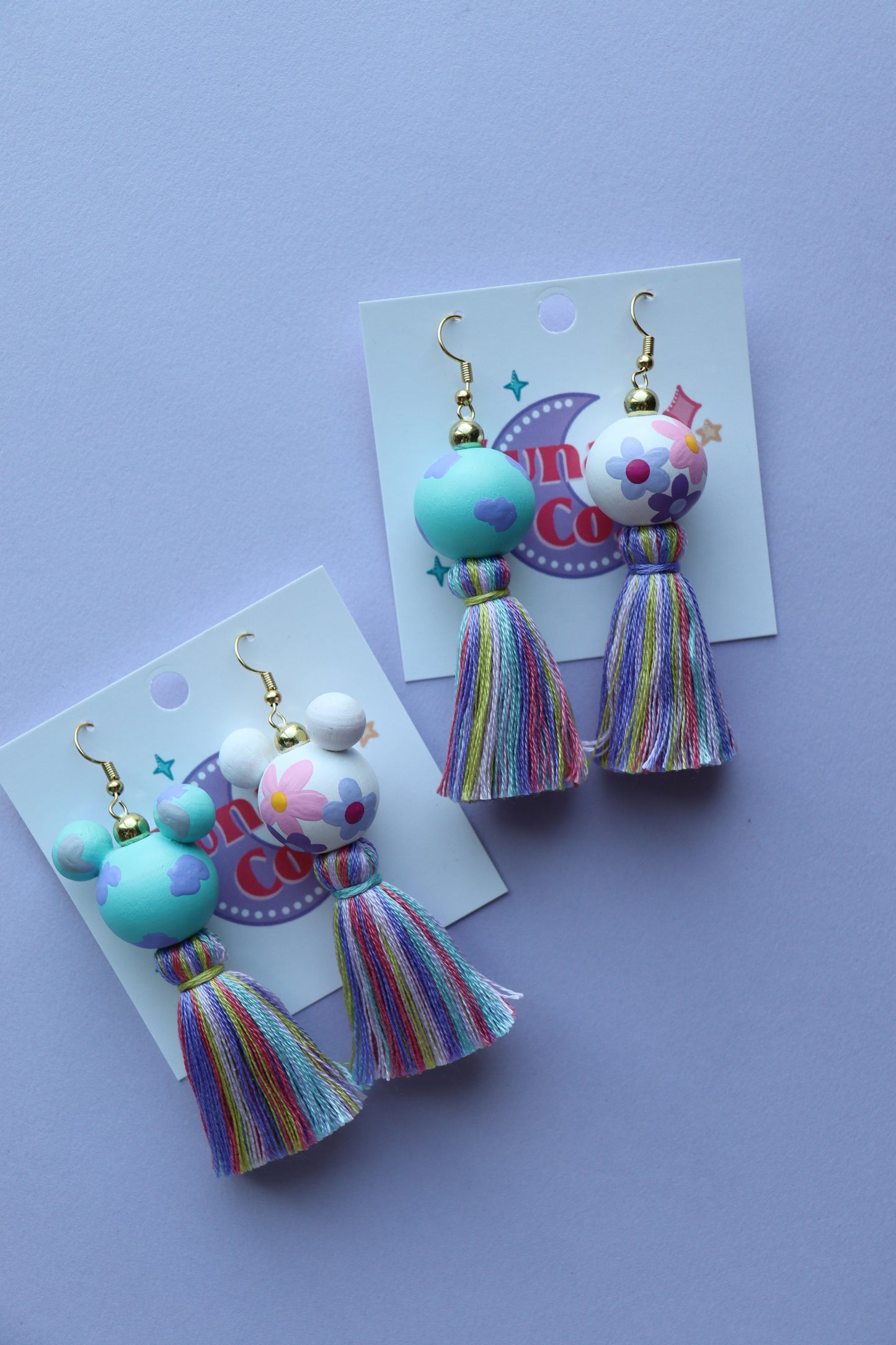 Monster Mix Tassel Earrings