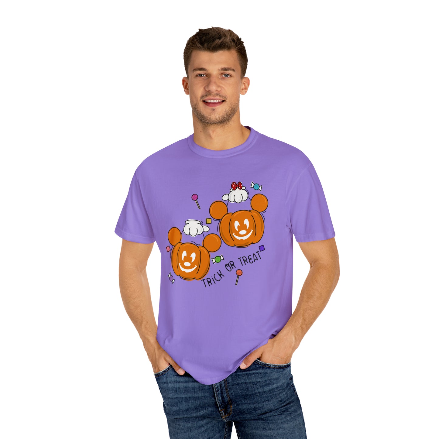 Adult Trick or Treat Tee - Comfort Colors