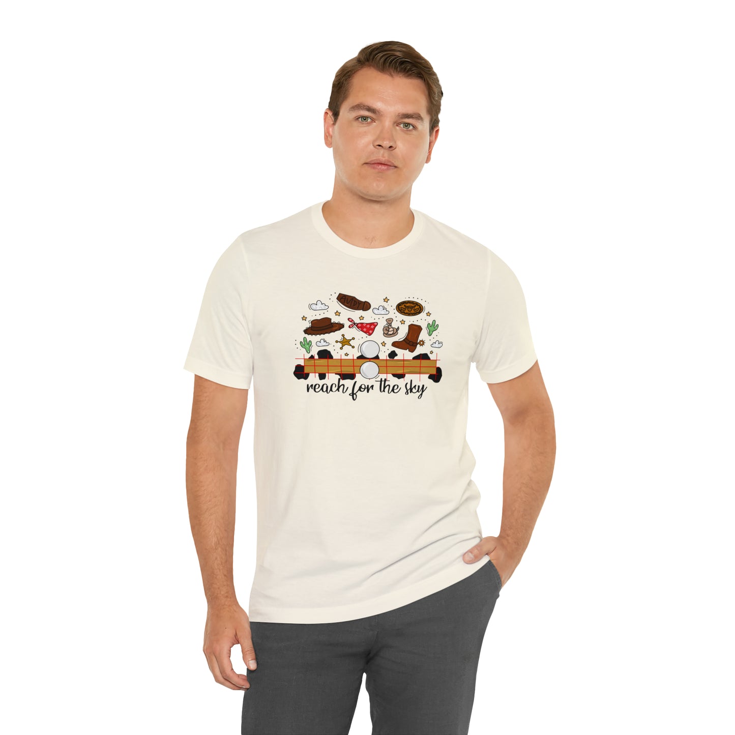 Adult Cowboy Doodle Tee - Bella + Canvas