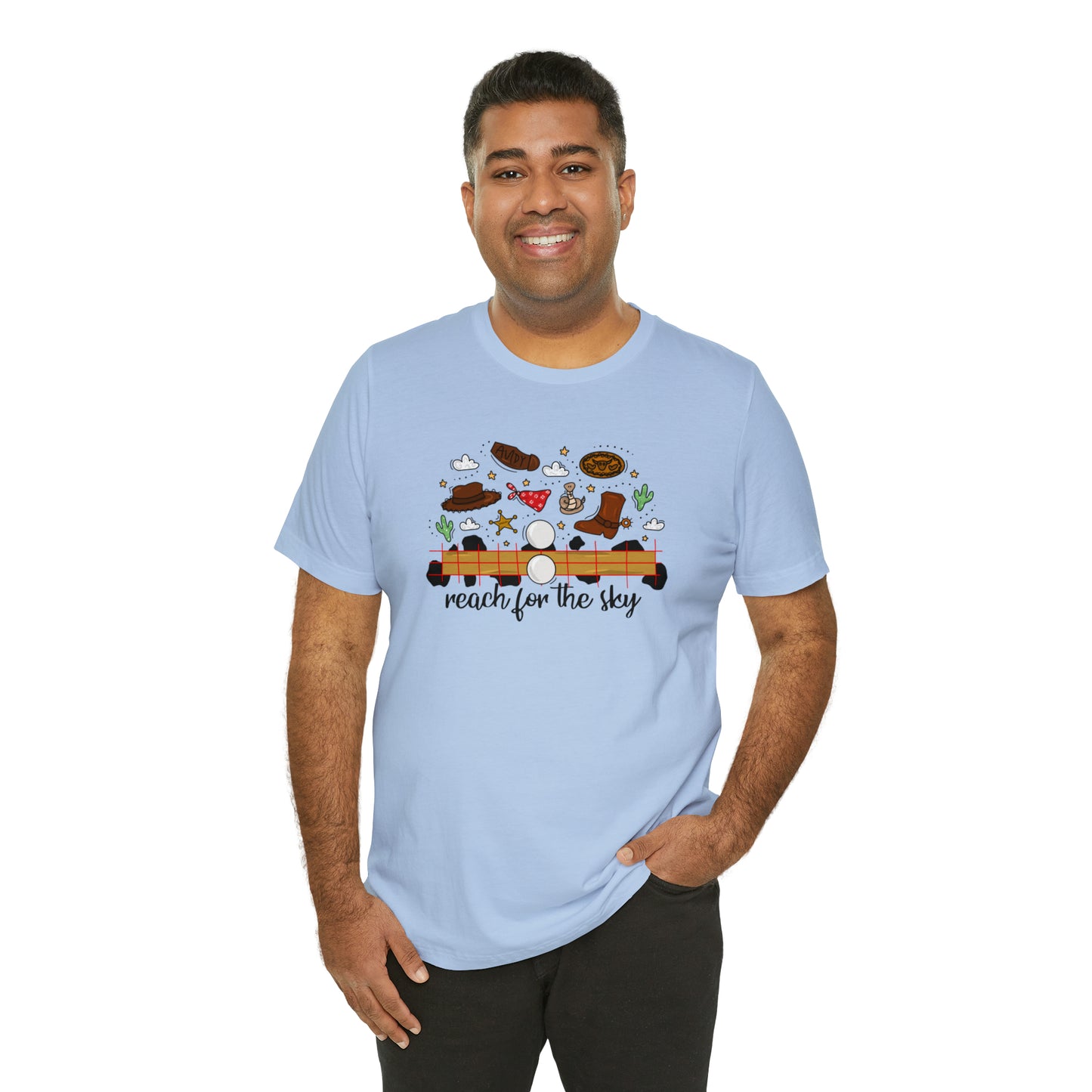Adult Cowboy Doodle Tee - Bella + Canvas