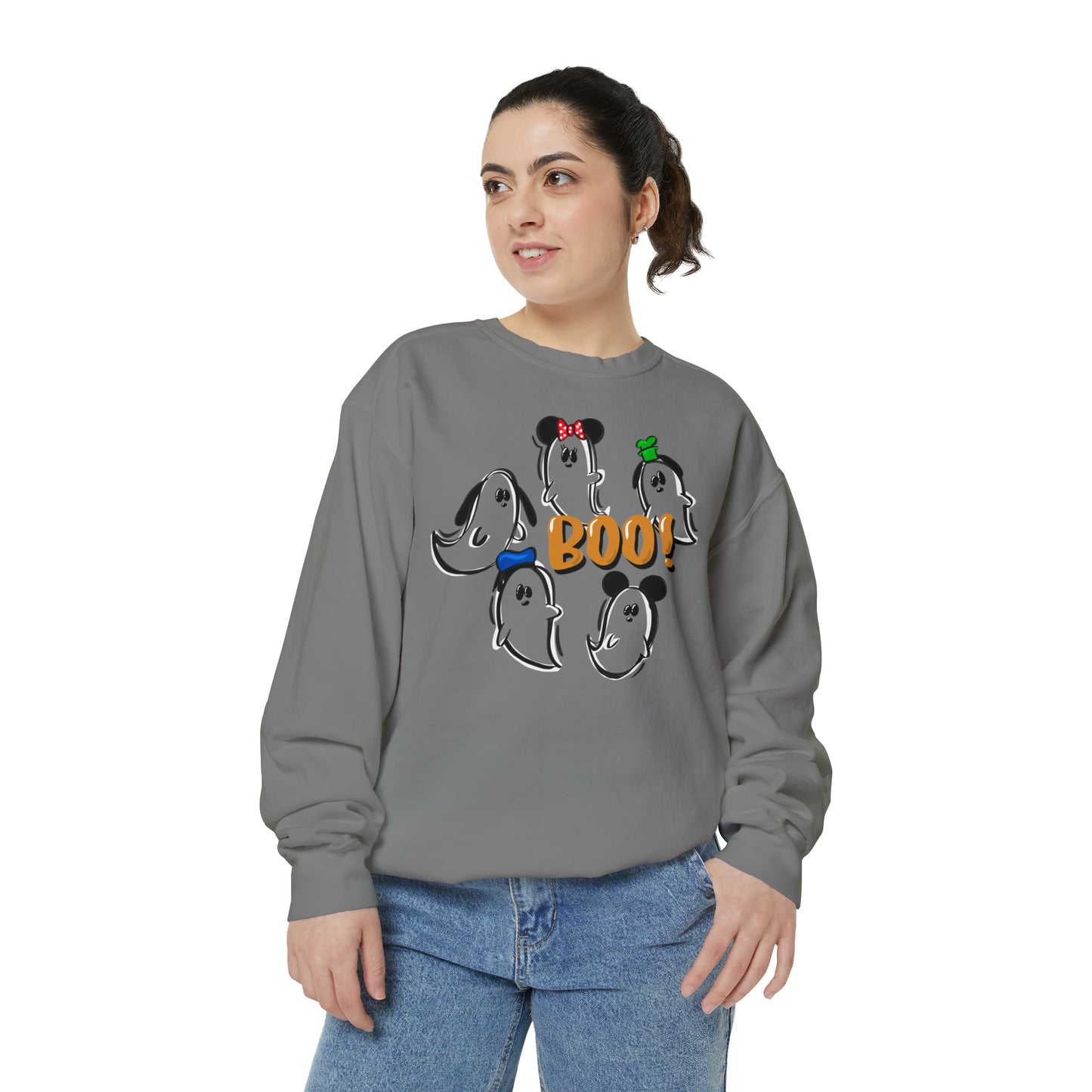 Adult Fab 5 Boo Crewneck - Comfort Colors
