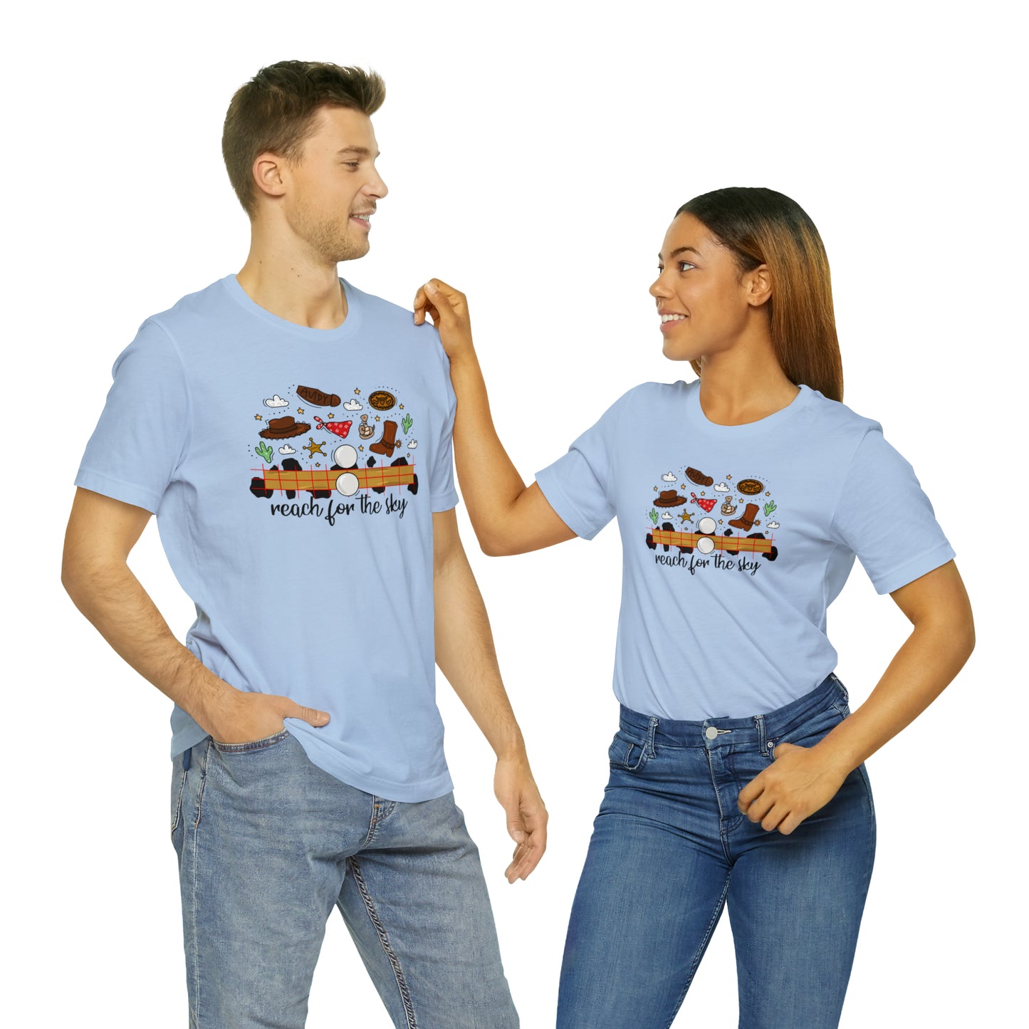 Adult Cowboy Doodle Tee - Bella + Canvas