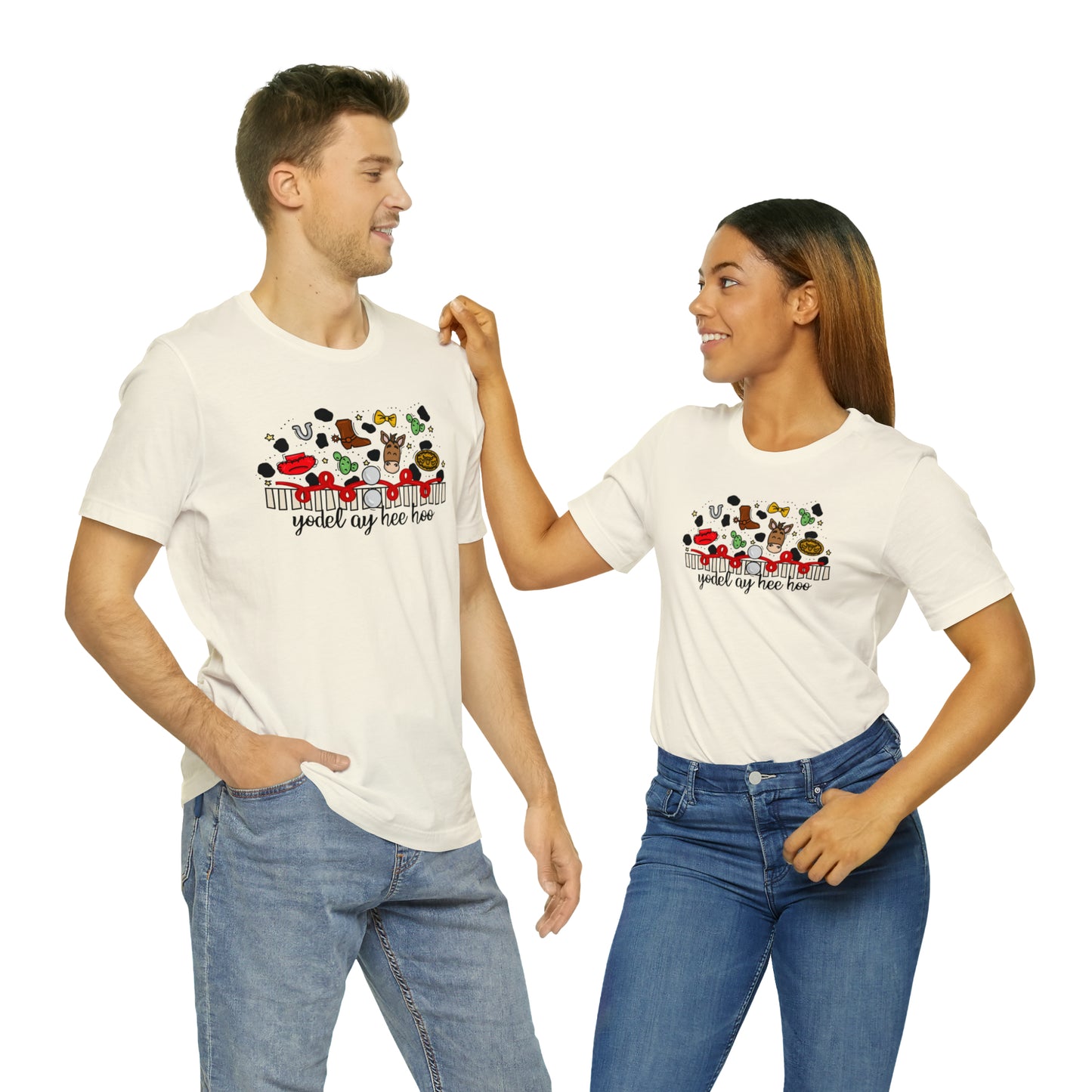 Adult Cowgirl Doodle Tee - Bella + Canvas