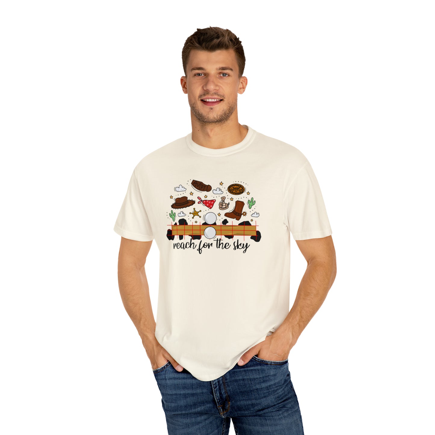 Adult Cowboy Doodle Tee - Comfort Colors