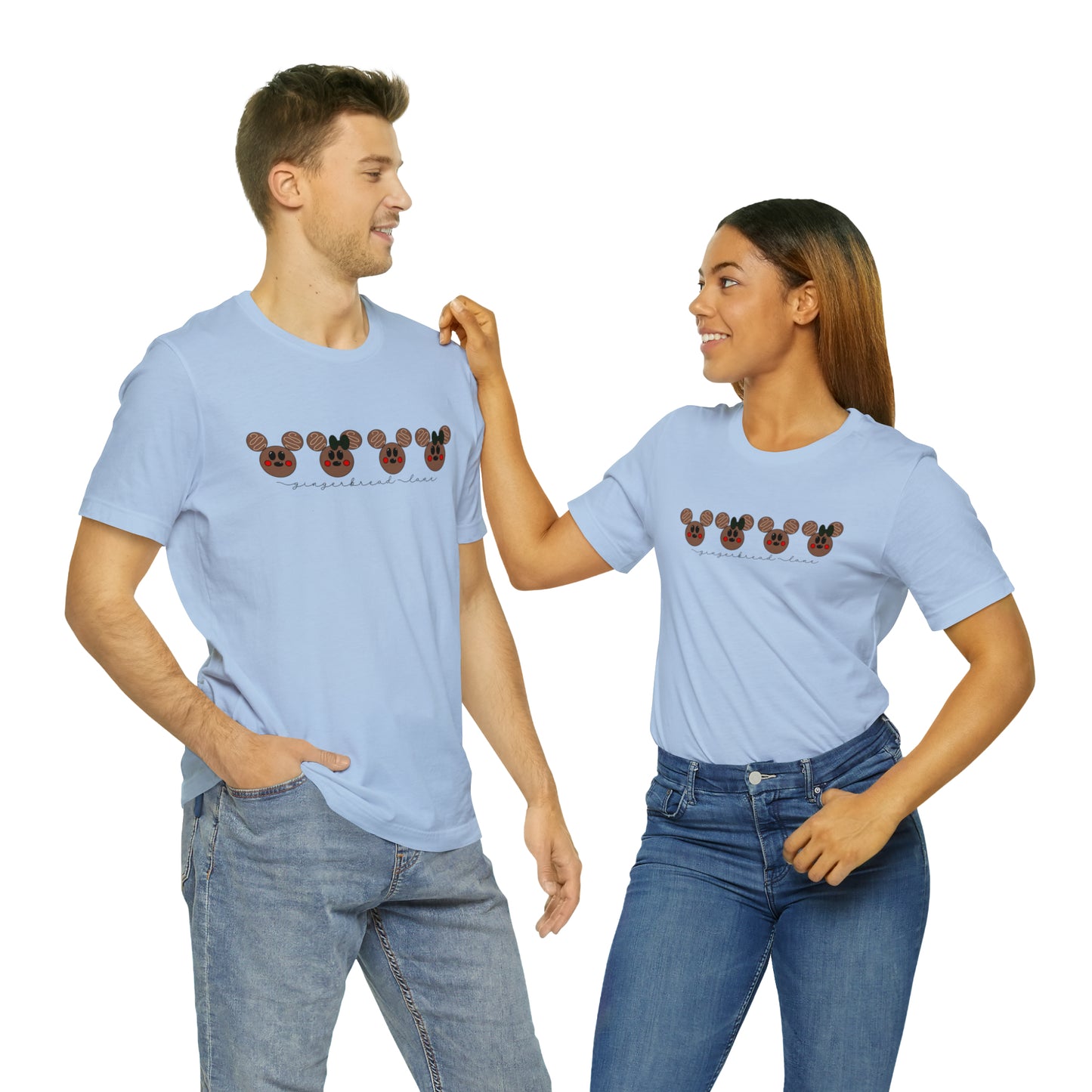 Adult Brown Gingerbread Lane Tee - Bella + Canvas