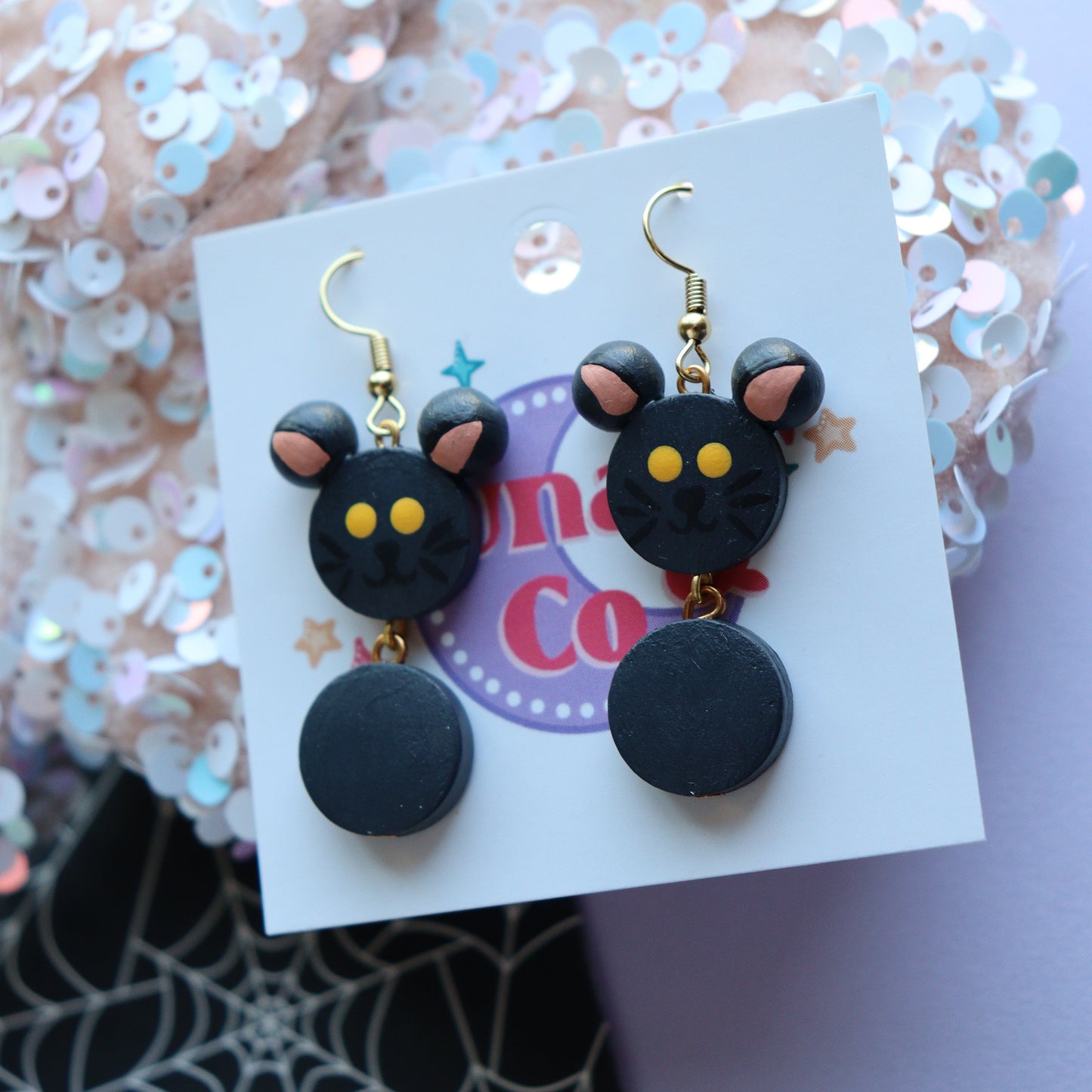 Black Cat Dangles