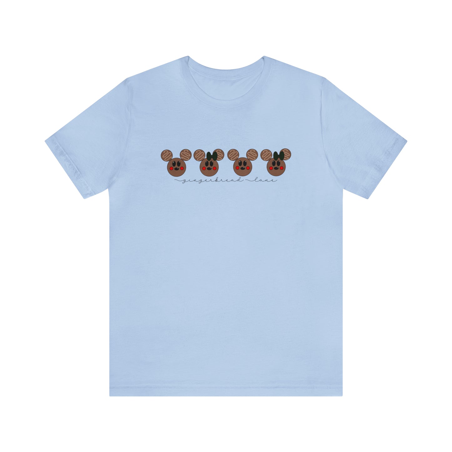 Adult Brown Gingerbread Lane Tee - Bella + Canvas