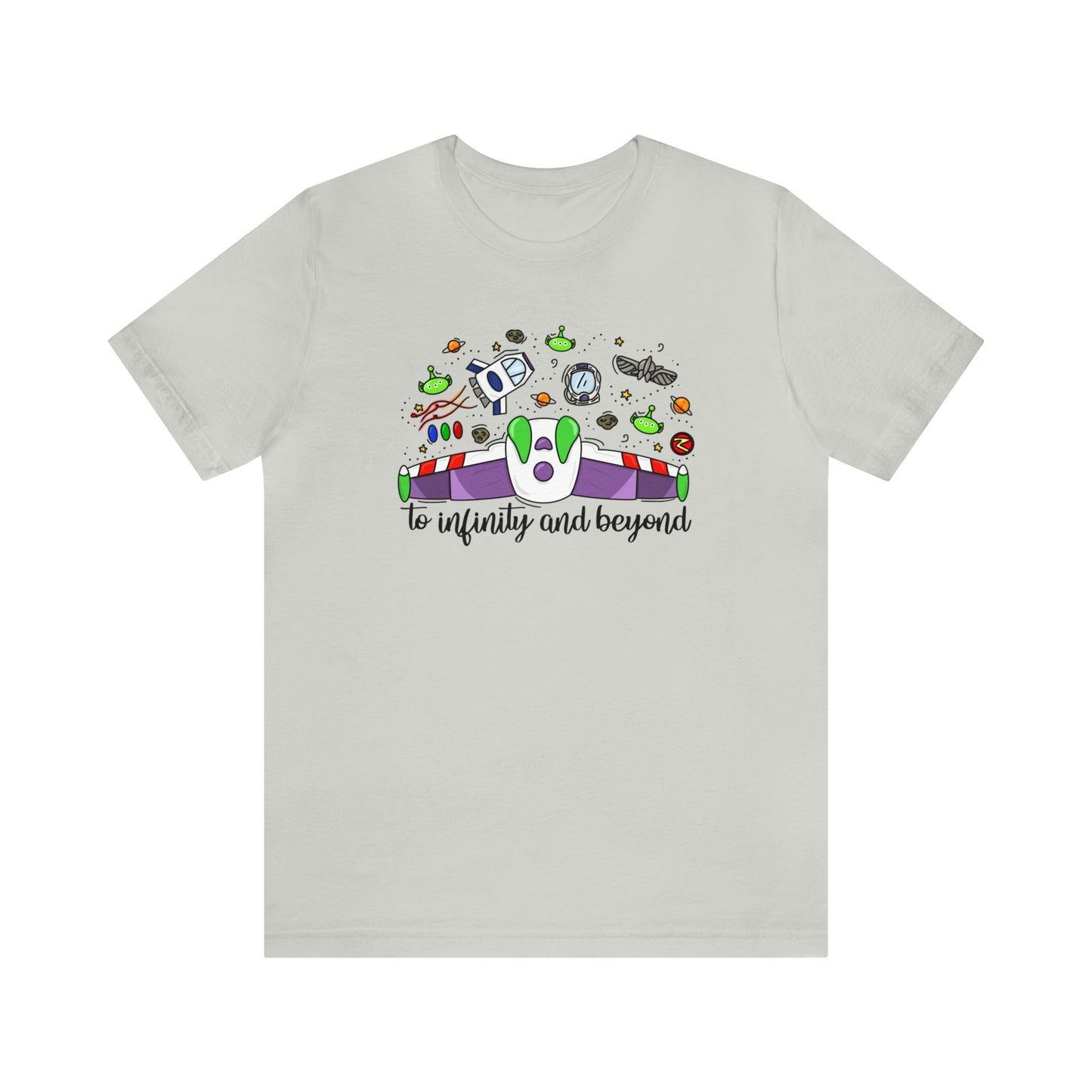 Adult Space Ranger Doodle Tee - Bella + Canvas