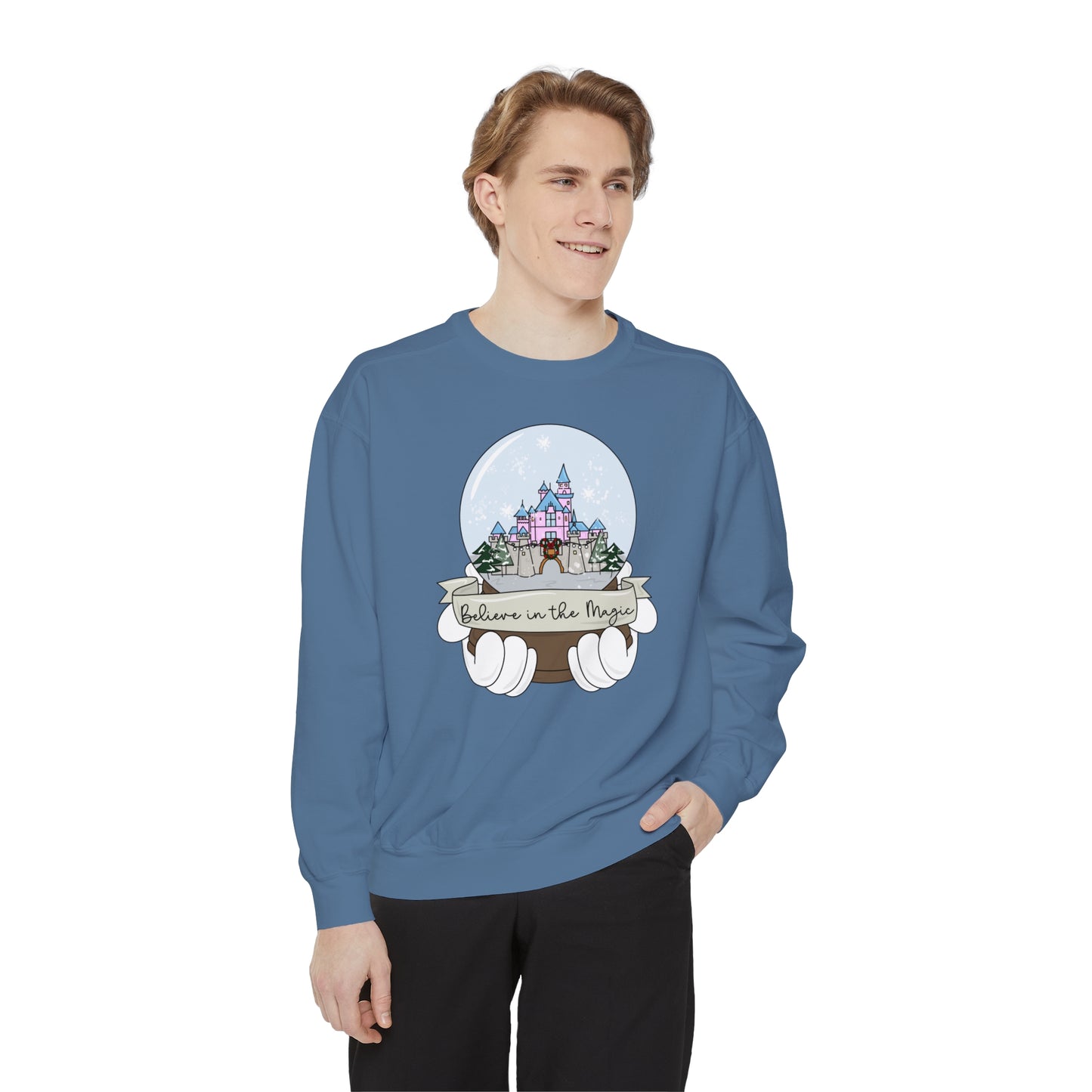 Adult DL Snow Globe Crewneck - Comfort Colors