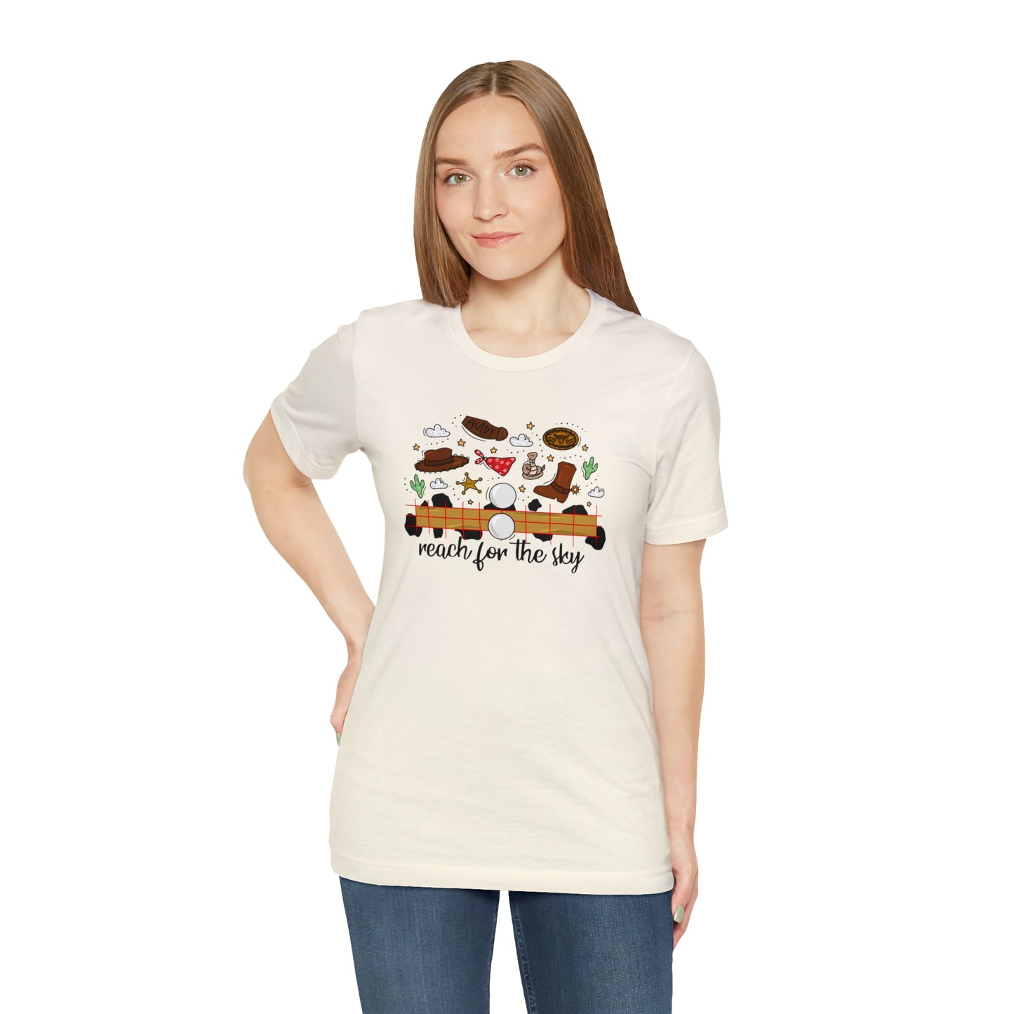 Adult Cowboy Doodle Tee - Bella + Canvas