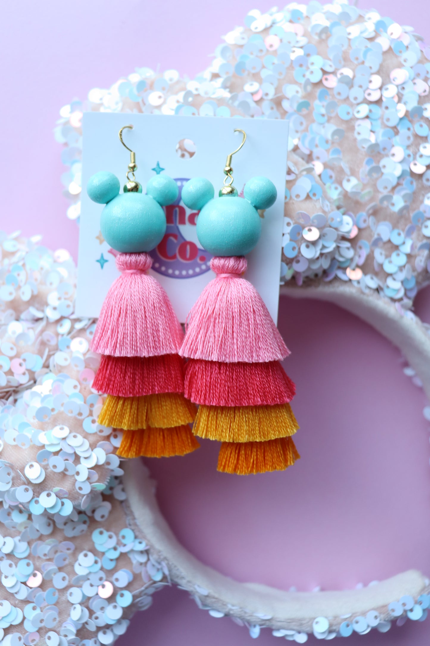 Tropical Summer Tassel Earrings