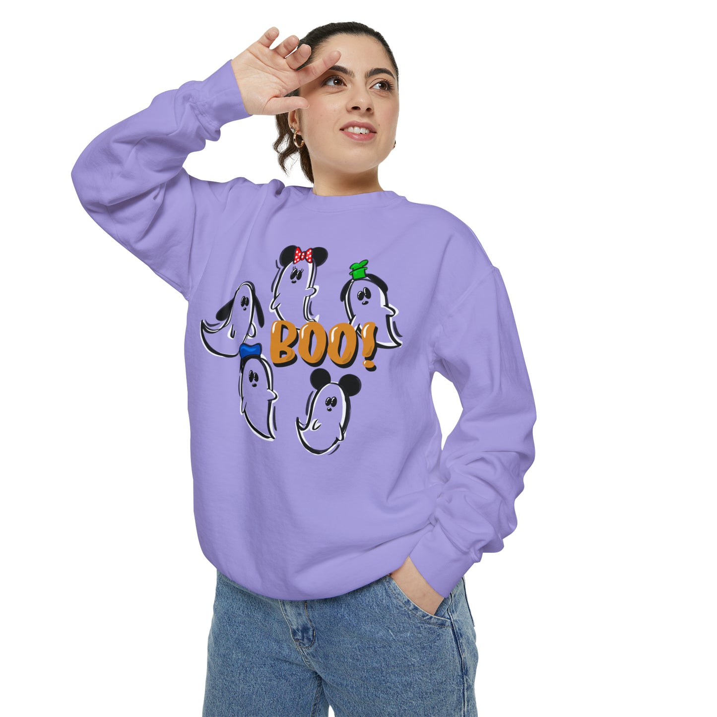 Adult Fab 5 Boo Crewneck - Comfort Colors