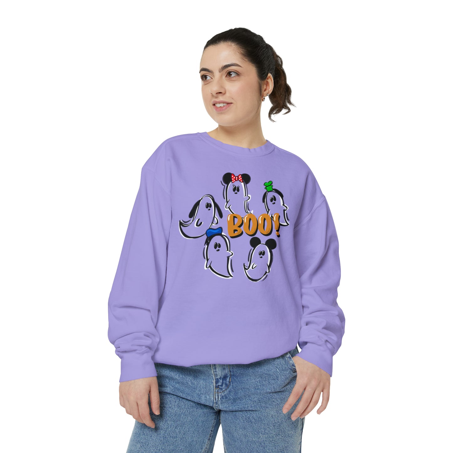 Adult Fab 5 Boo Crewneck - Comfort Colors